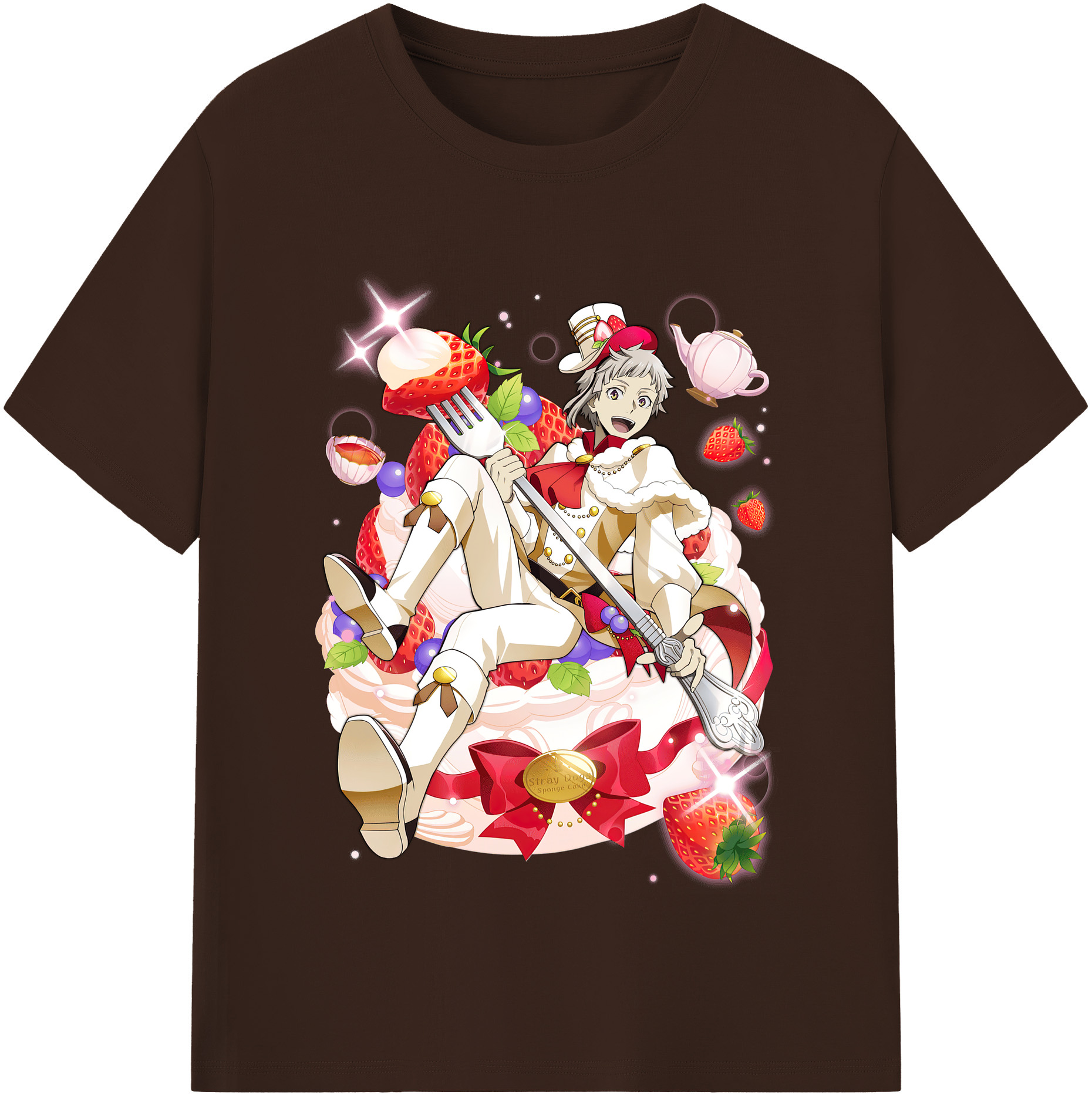 （画像用） 文豪ストレイドッグス Bungo Stray Dogs 綿100％半袖Tシャツ（フロントプリント）