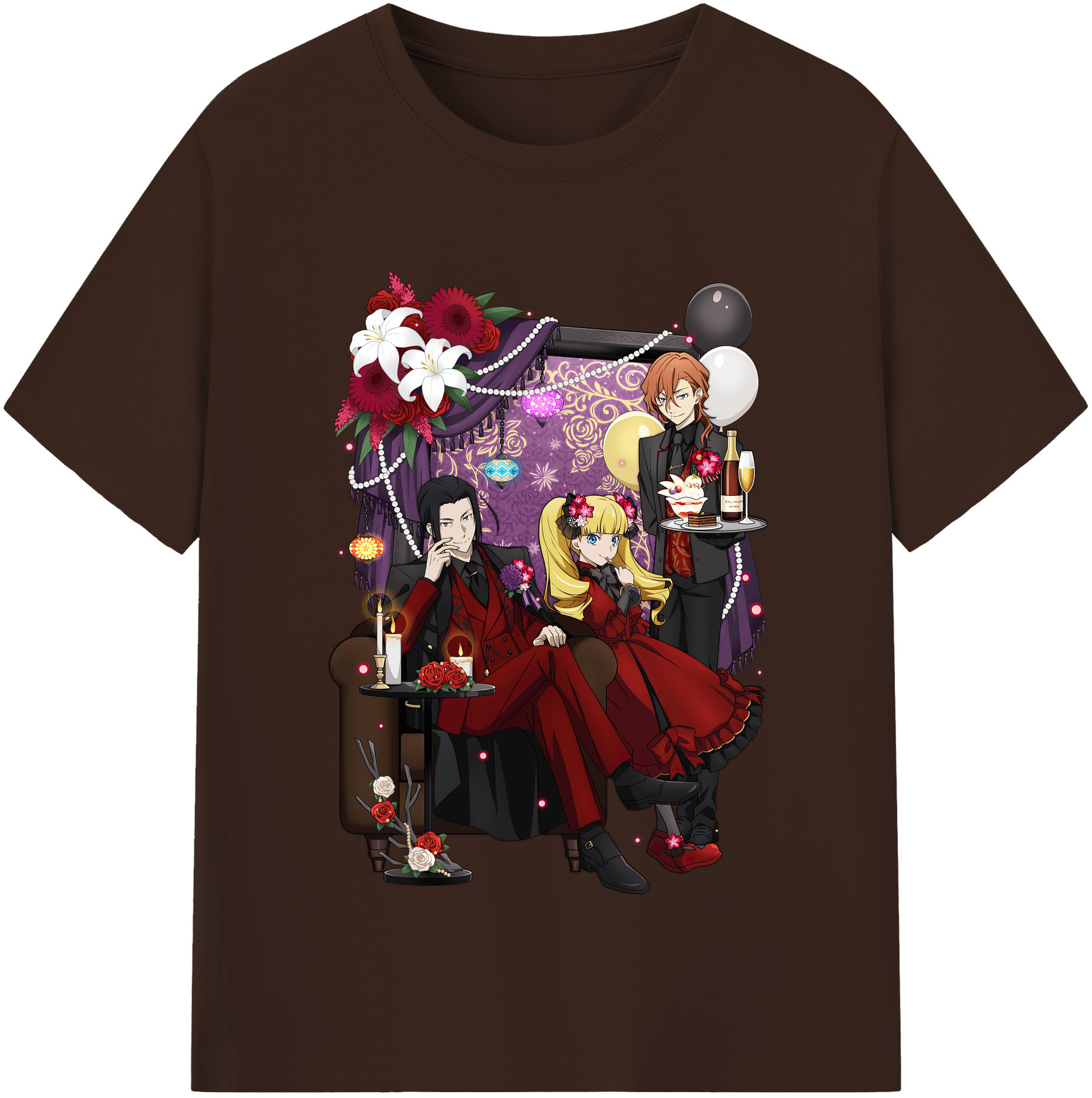 （画像用） 文豪ストレイドッグス Bungo Stray Dogs 綿100％半袖Tシャツ（フロントプリント）