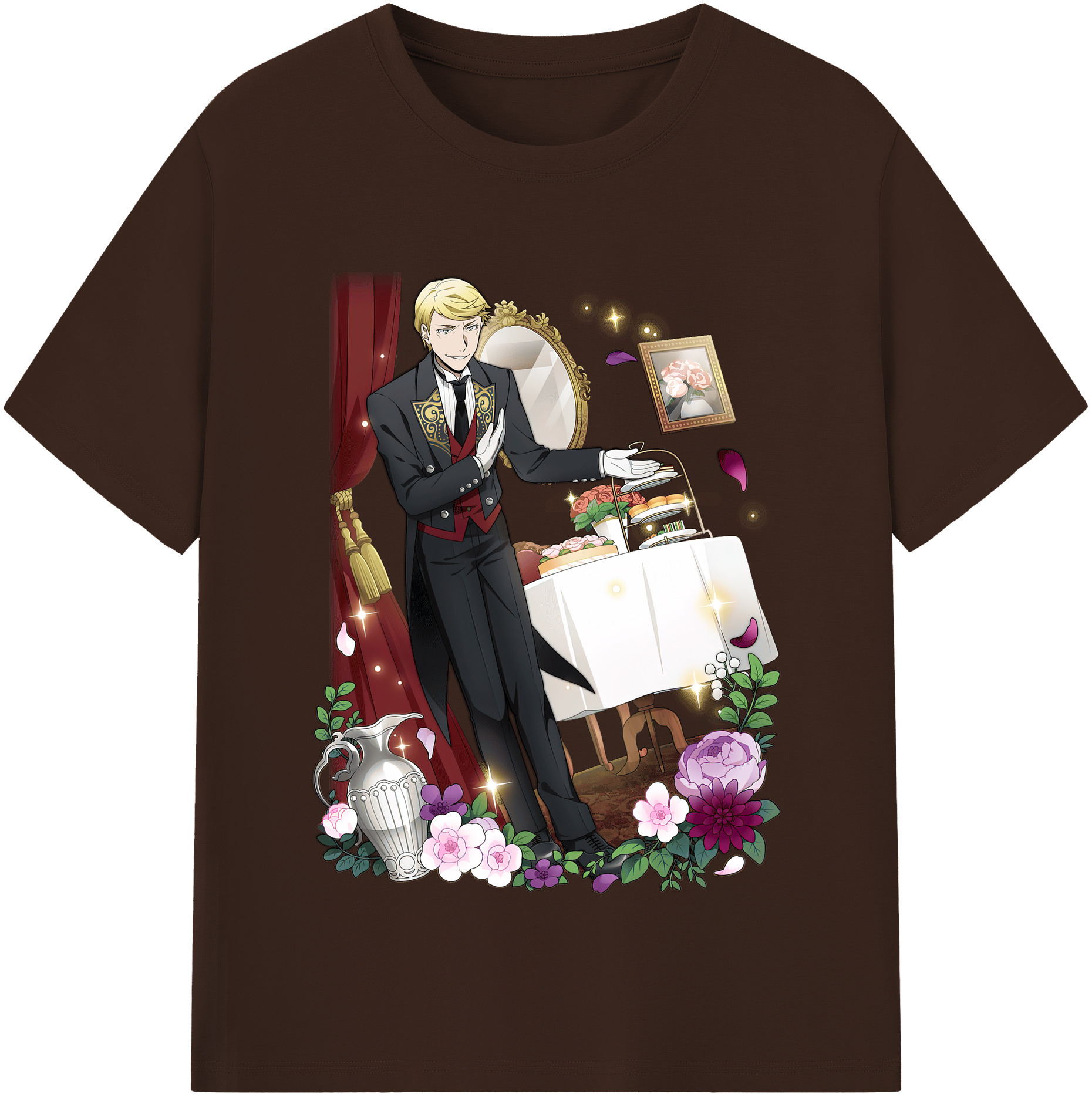 （画像用） 文豪ストレイドッグス Bungo Stray Dogs 綿100％半袖Tシャツ（フロントプリント）