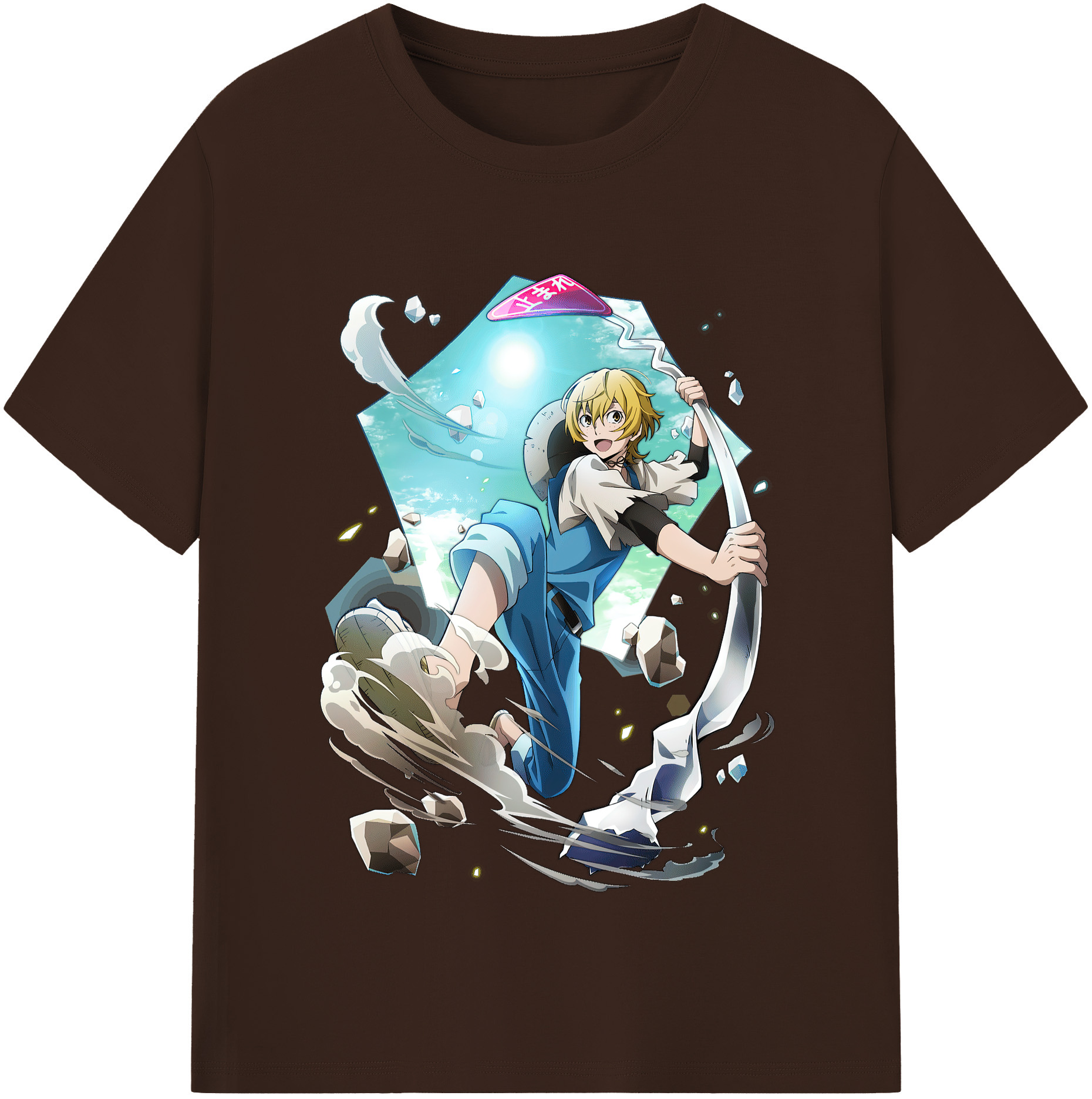 （画像用） 文豪ストレイドッグス Bungo Stray Dogs 綿100％半袖Tシャツ（フロントプリント）