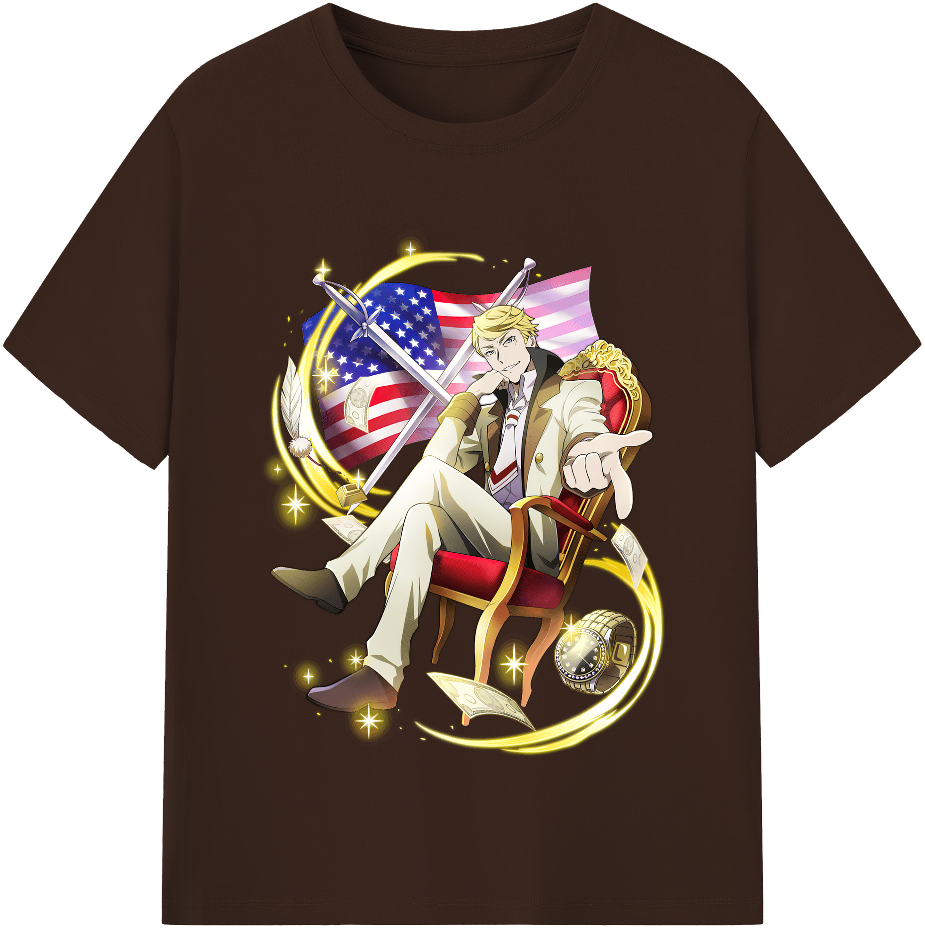 （画像用） 文豪ストレイドッグス Bungo Stray Dogs 綿100％半袖Tシャツ（フロントプリント）