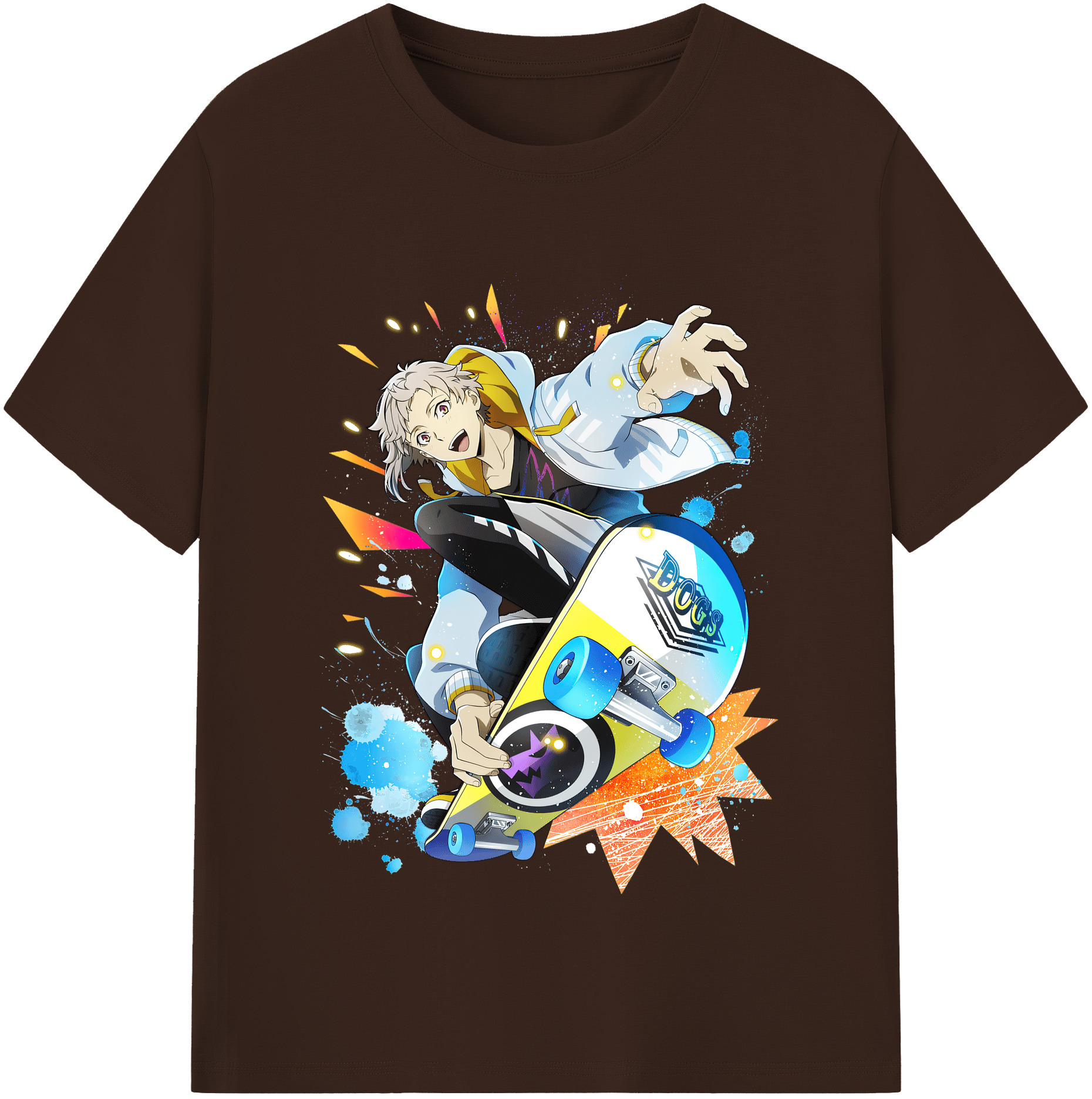 （画像用） 文豪ストレイドッグス Bungo Stray Dogs 綿100％半袖Tシャツ（フロントプリント）