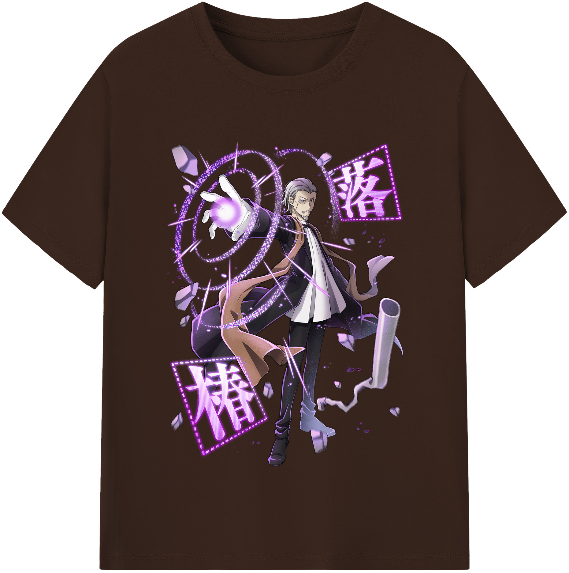 （画像用） 文豪ストレイドッグス Bungo Stray Dogs 綿100％半袖Tシャツ（フロントプリント）
