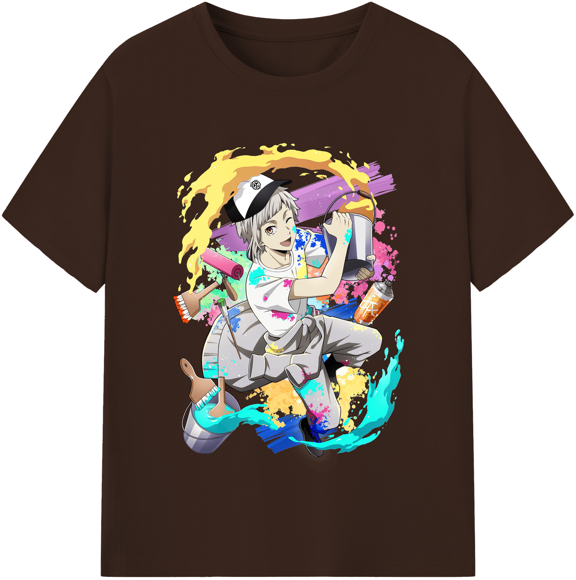 （画像用） 文豪ストレイドッグス Bungo Stray Dogs 綿100％半袖Tシャツ（フロントプリント）
