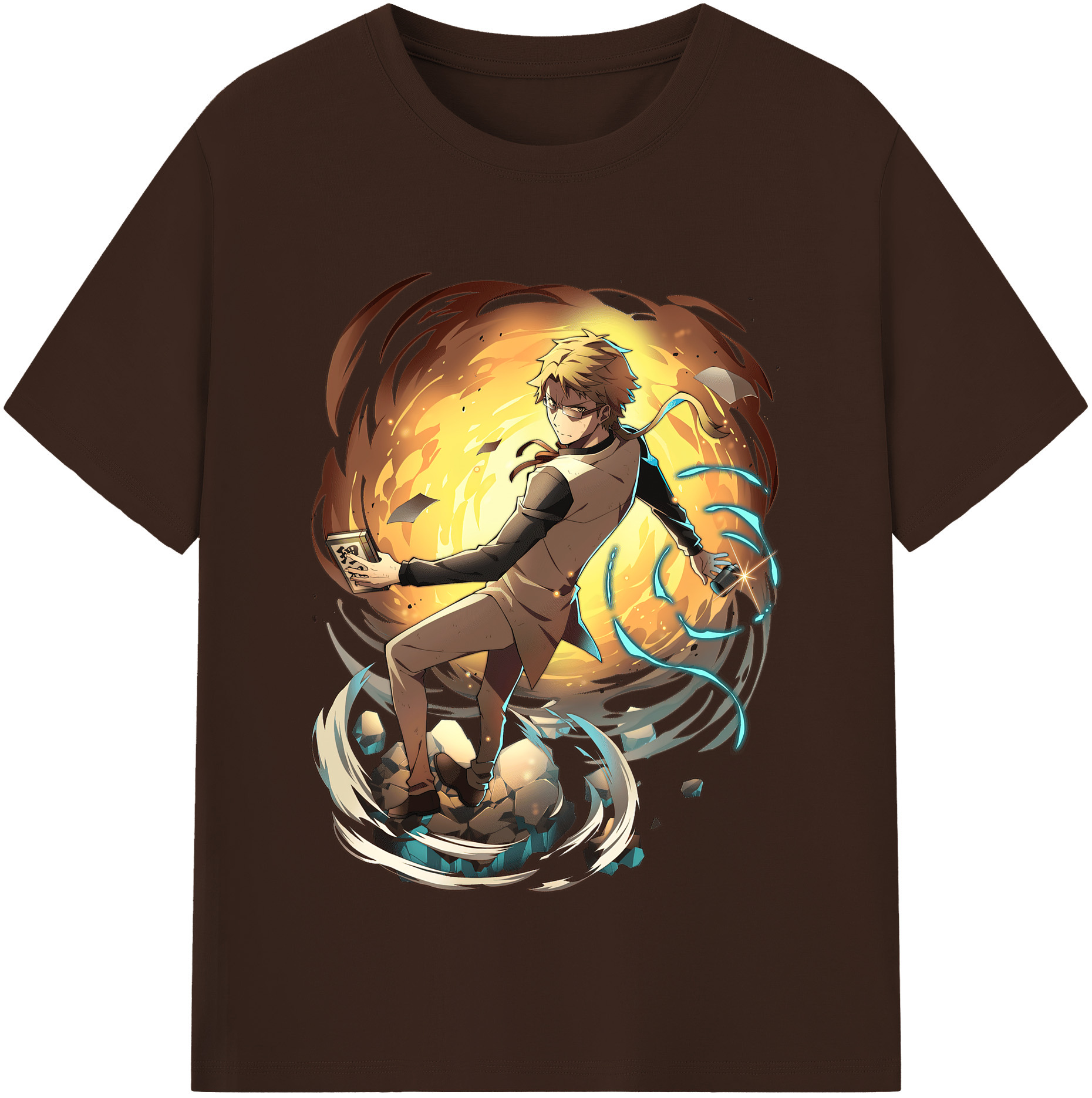 （画像用） 文豪ストレイドッグス Bungo Stray Dogs 綿100％半袖Tシャツ（フロントプリント）