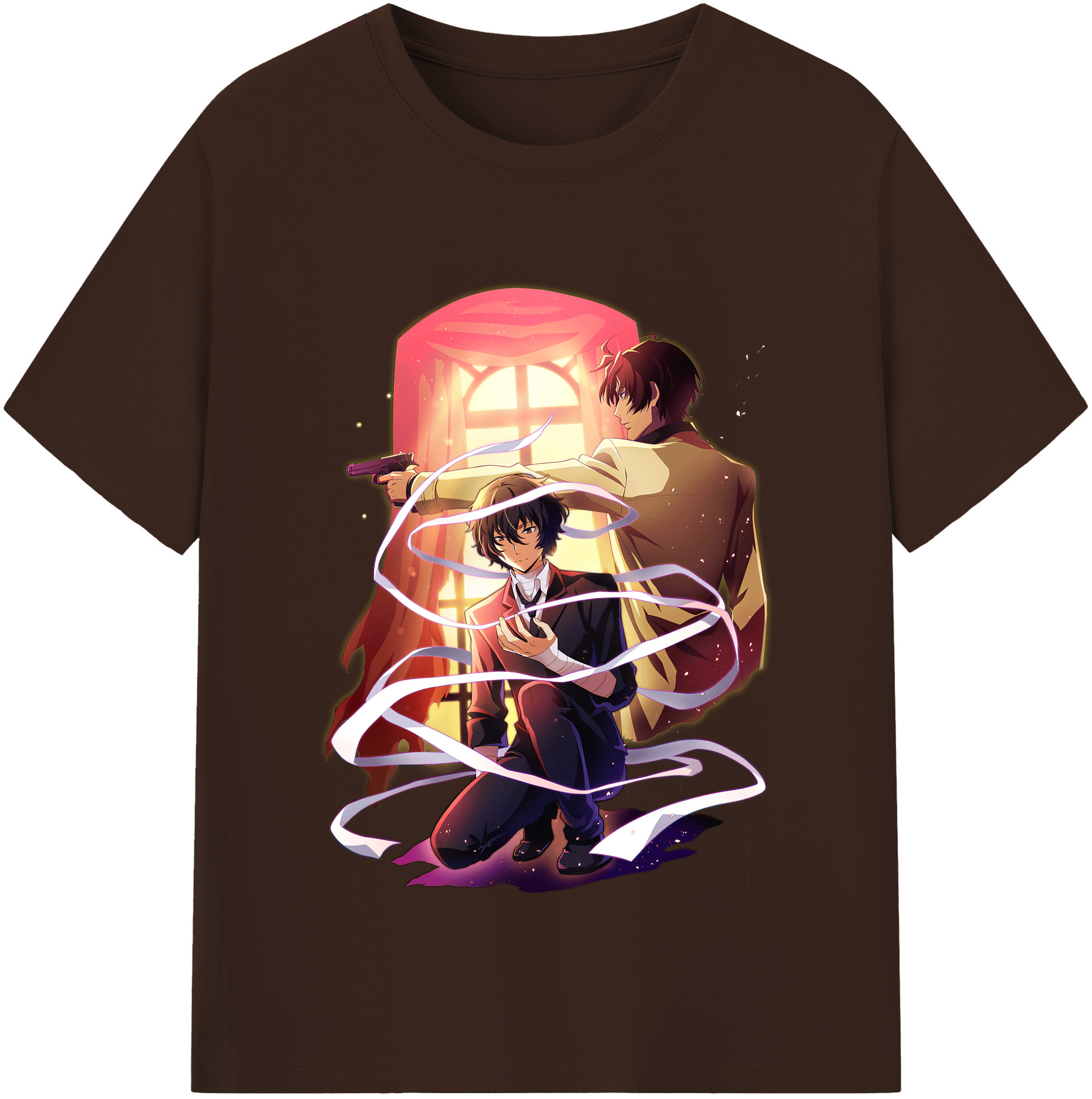 （画像用） 文豪ストレイドッグス Bungo Stray Dogs 綿100％半袖Tシャツ（フロントプリント）