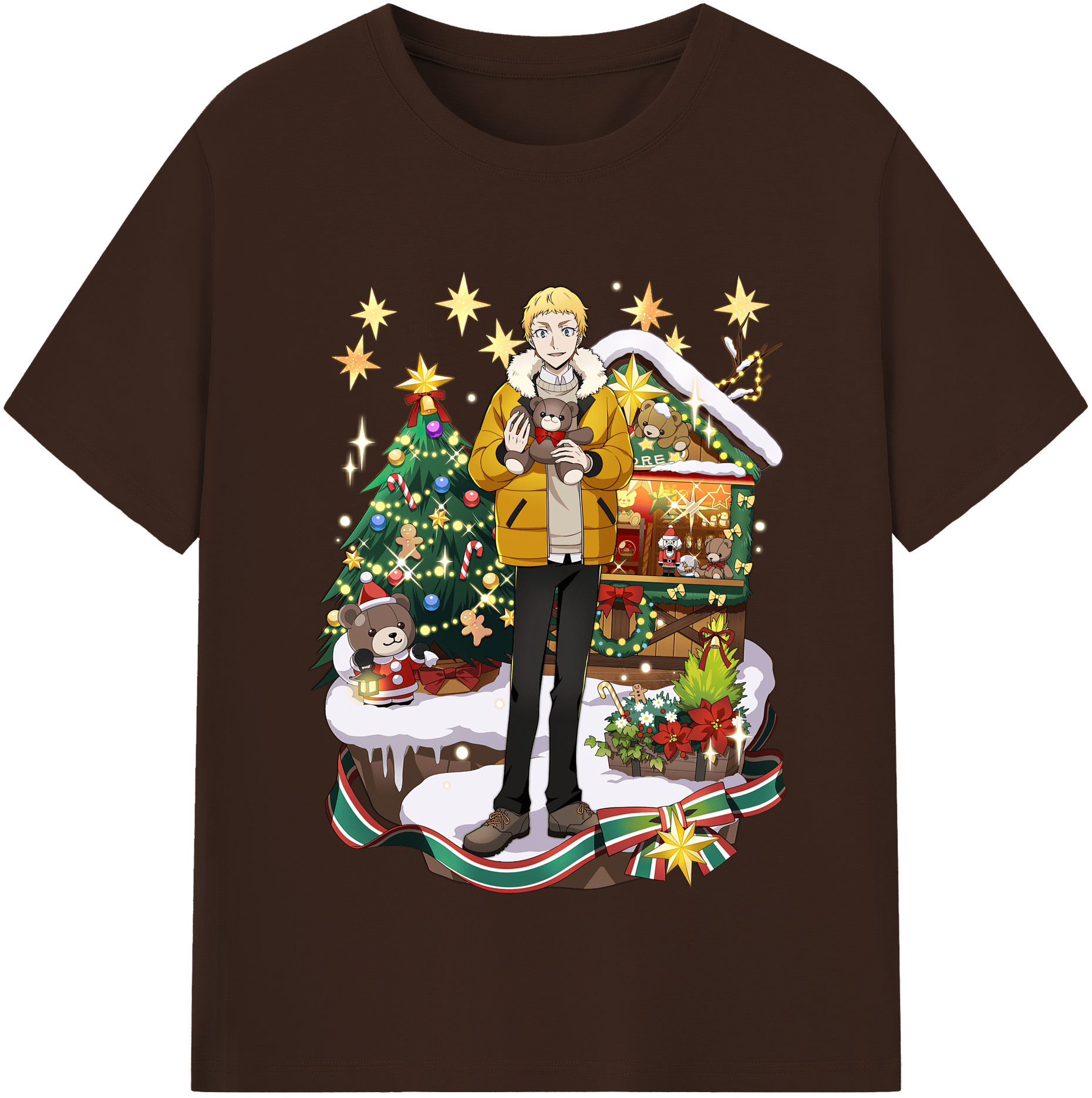 （画像用） 文豪ストレイドッグス Bungo Stray Dogs 綿100％半袖Tシャツ（フロントプリント）