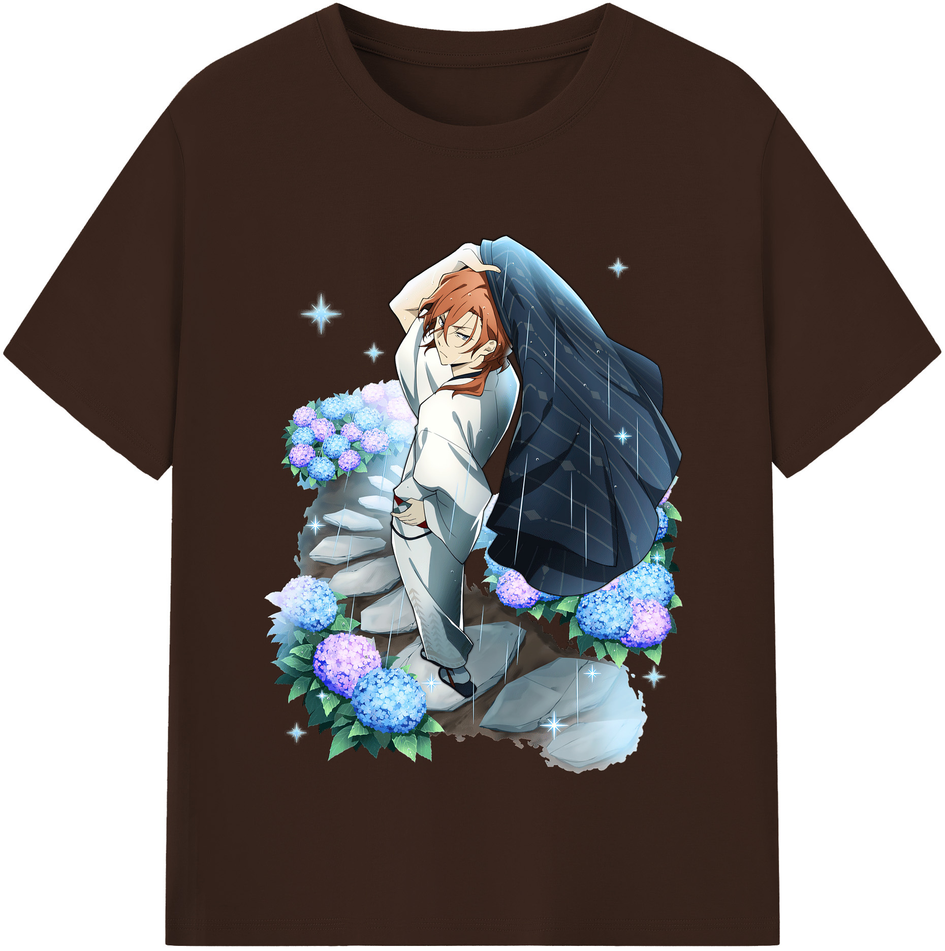 （画像用） 文豪ストレイドッグス Bungo Stray Dogs 綿100％半袖Tシャツ（フロントプリント）