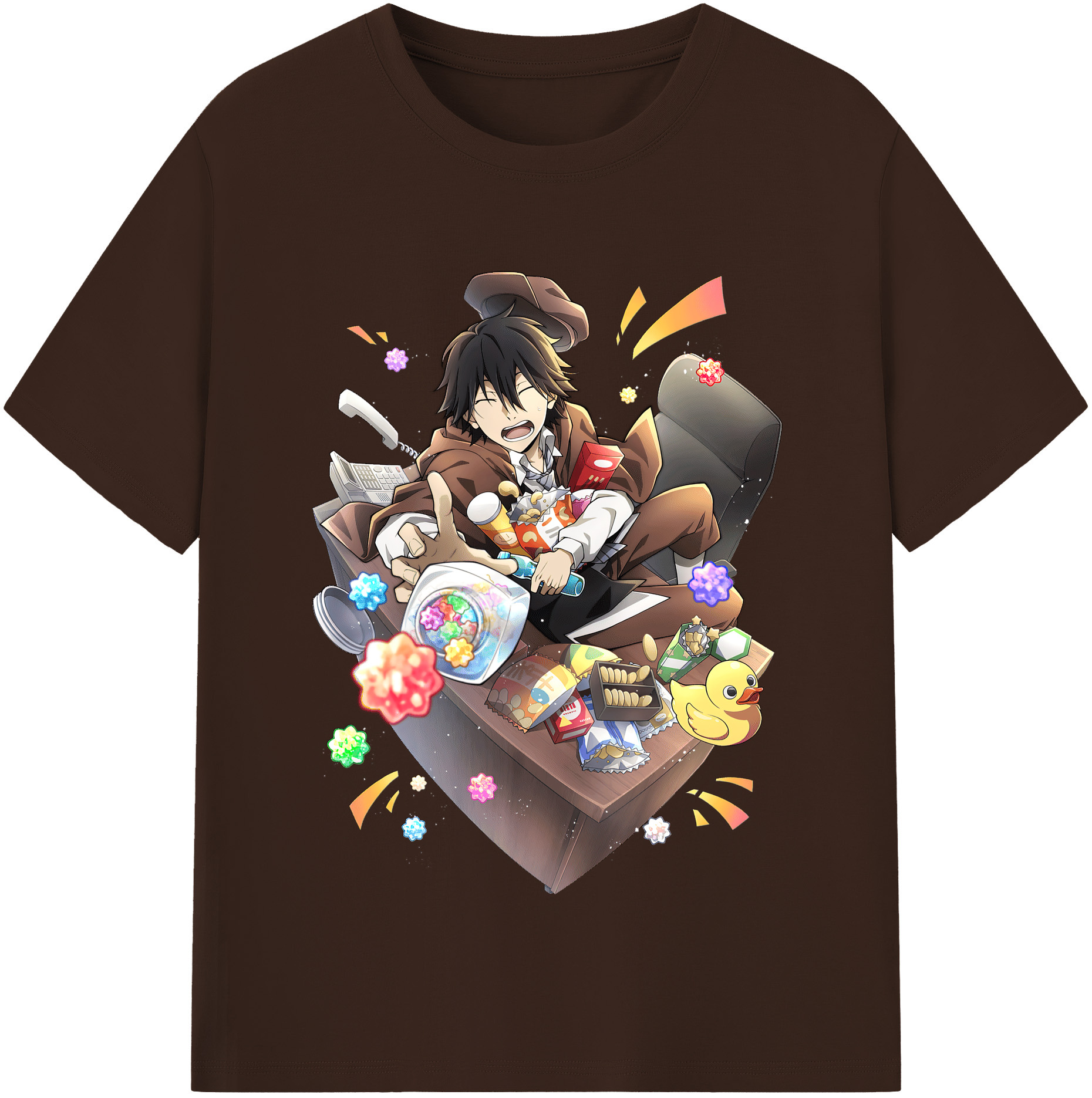 （画像用） 文豪ストレイドッグス Bungo Stray Dogs 綿100％半袖Tシャツ（フロントプリント）