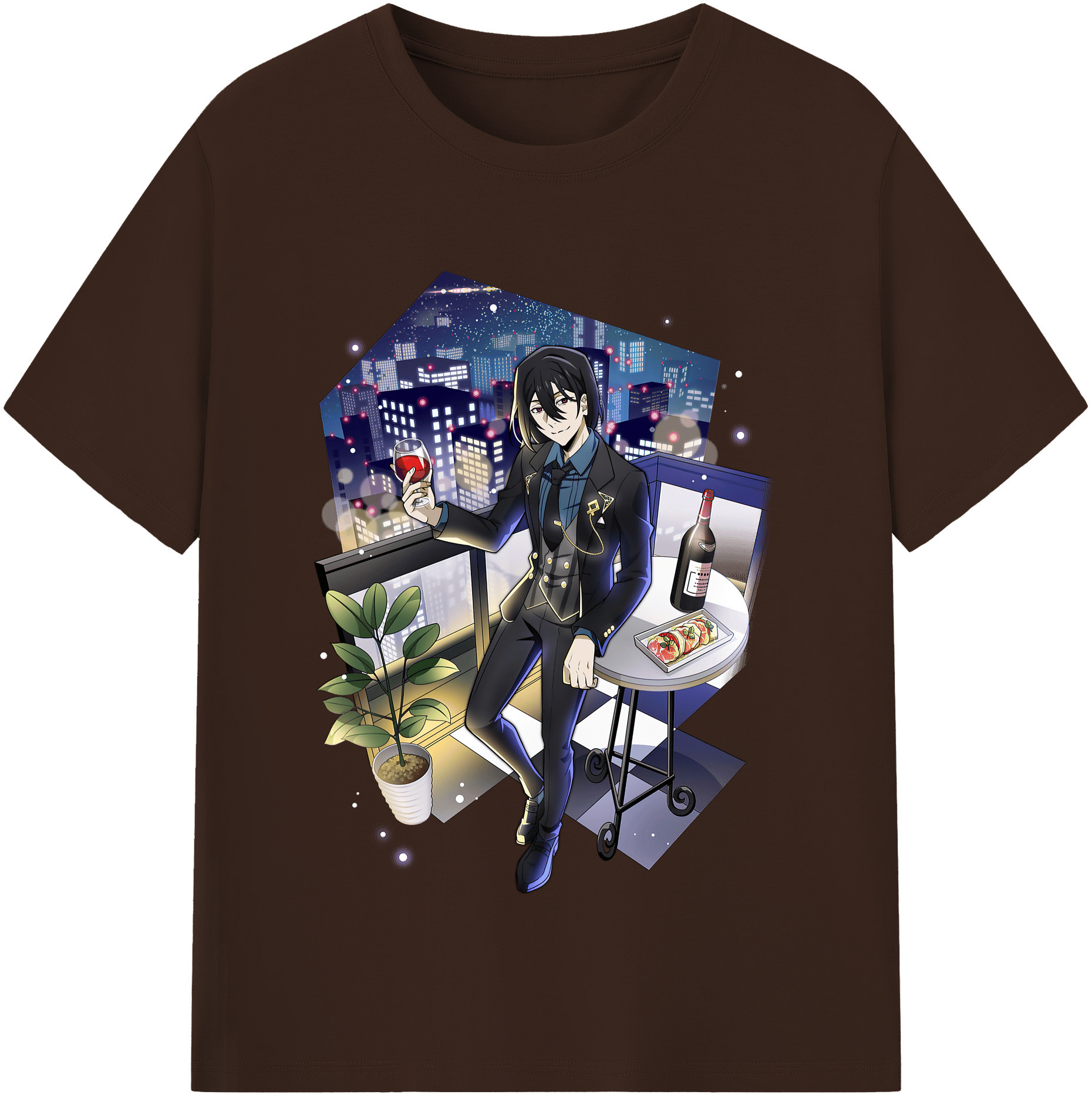 （画像用） 文豪ストレイドッグス Bungo Stray Dogs 綿100％半袖Tシャツ（フロントプリント）