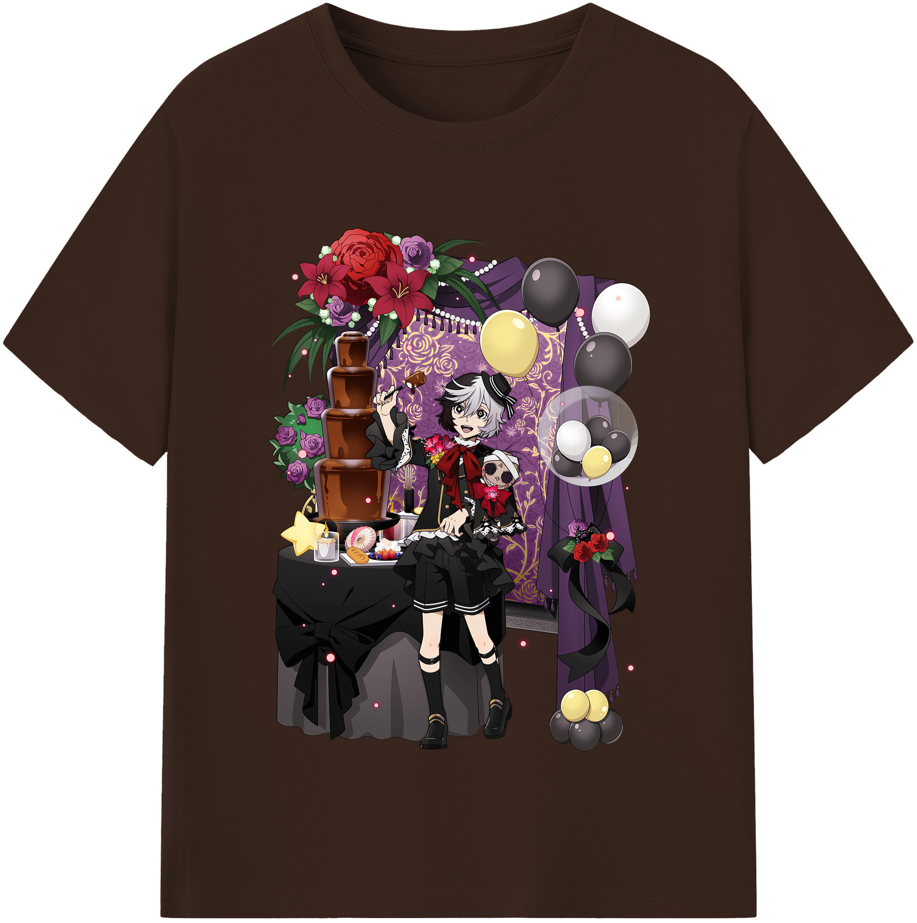 （画像用） 文豪ストレイドッグス Bungo Stray Dogs 綿100％半袖Tシャツ（フロントプリント）