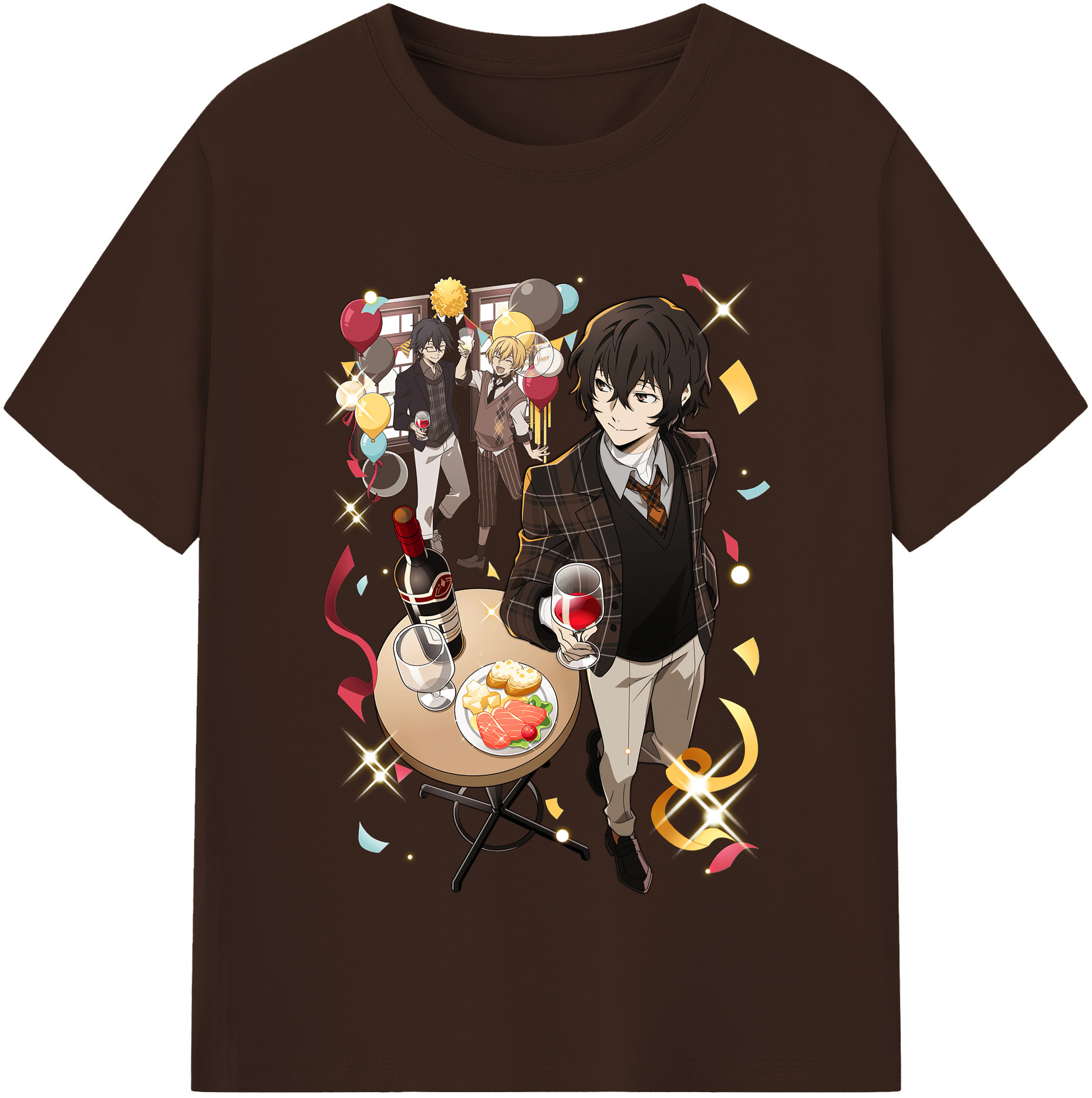 （画像用） 文豪ストレイドッグス Bungo Stray Dogs 綿100％半袖Tシャツ（フロントプリント）