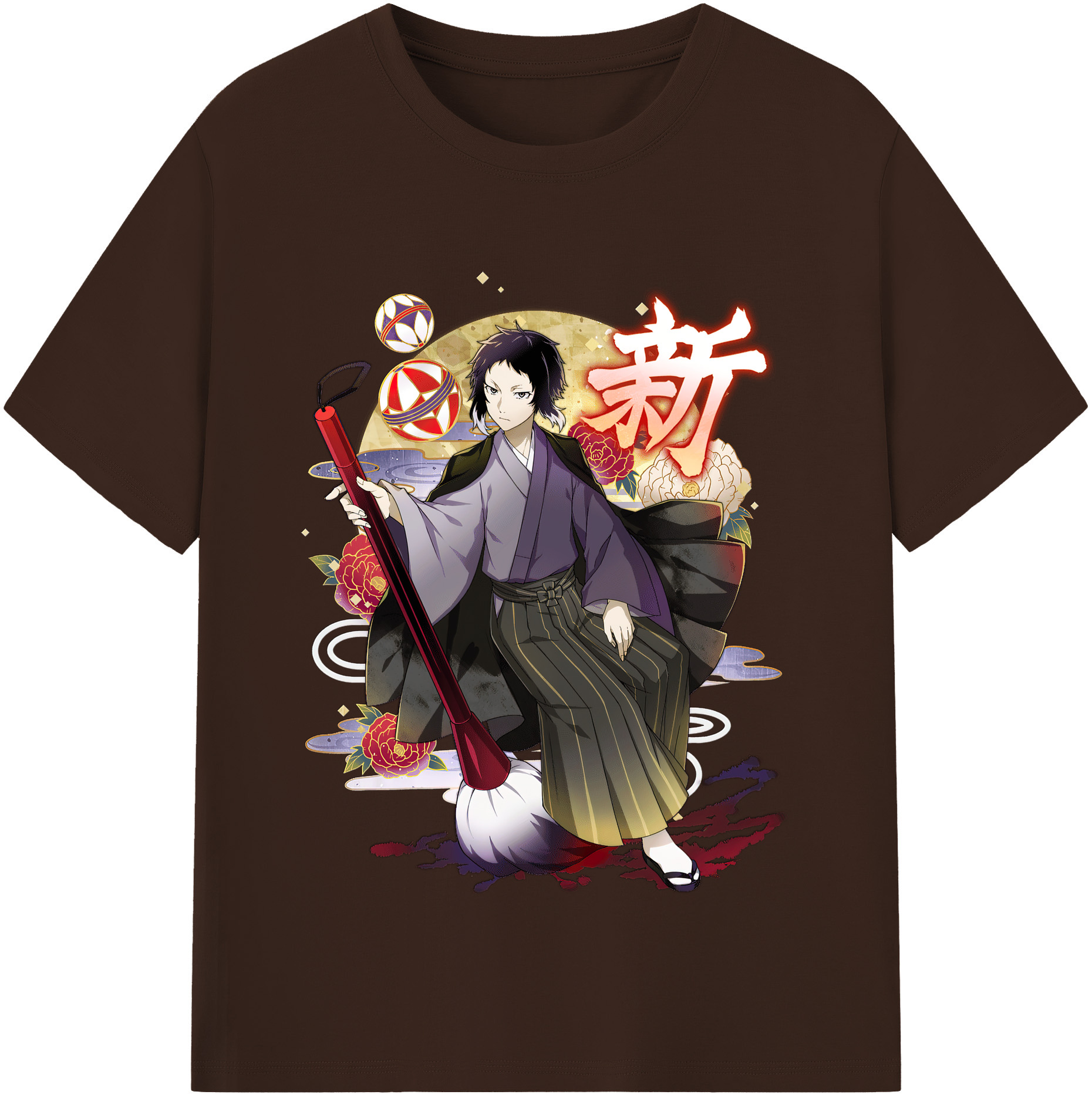 （画像用） 文豪ストレイドッグス Bungo Stray Dogs 綿100％半袖Tシャツ（フロントプリント）