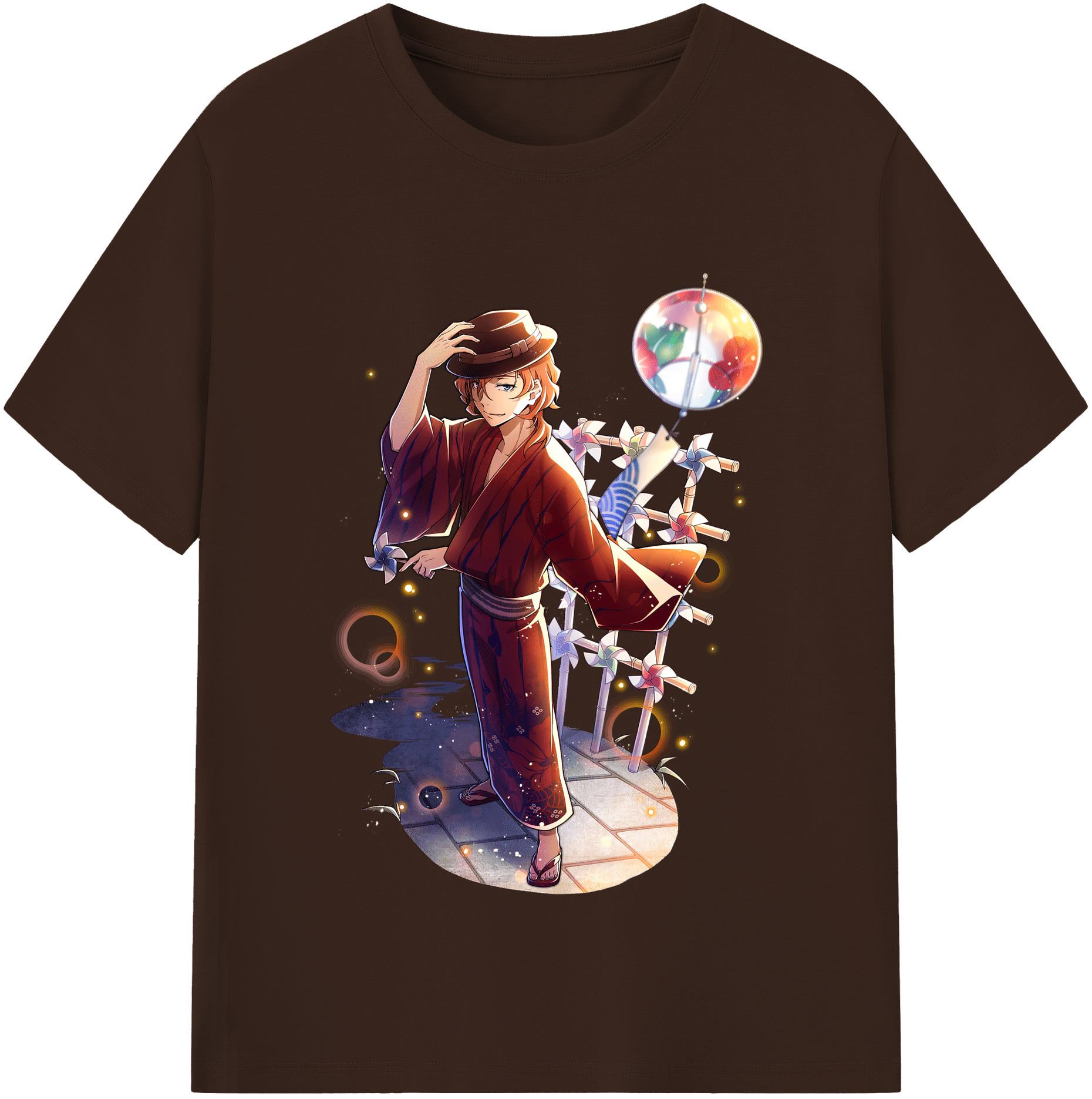 （画像用） 文豪ストレイドッグス Bungo Stray Dogs 綿100％半袖Tシャツ（フロントプリント）