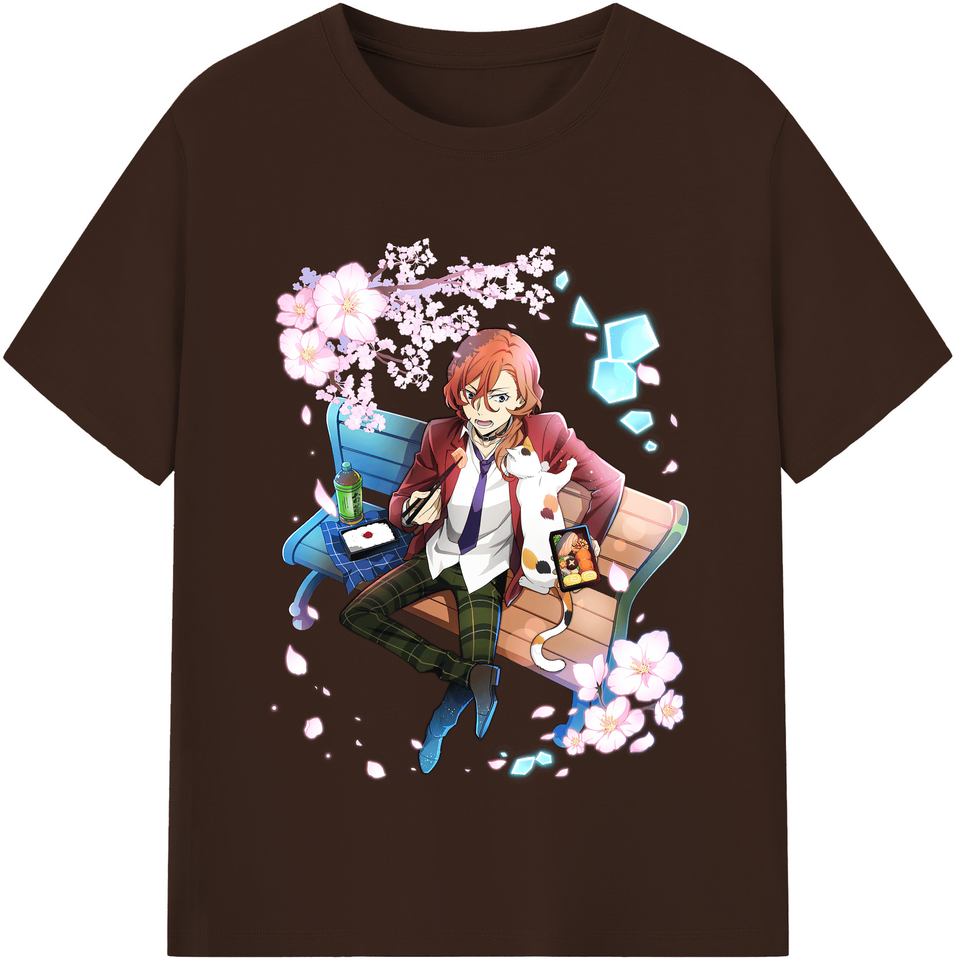 （画像用） 文豪ストレイドッグス Bungo Stray Dogs 綿100％半袖Tシャツ（フロントプリント）