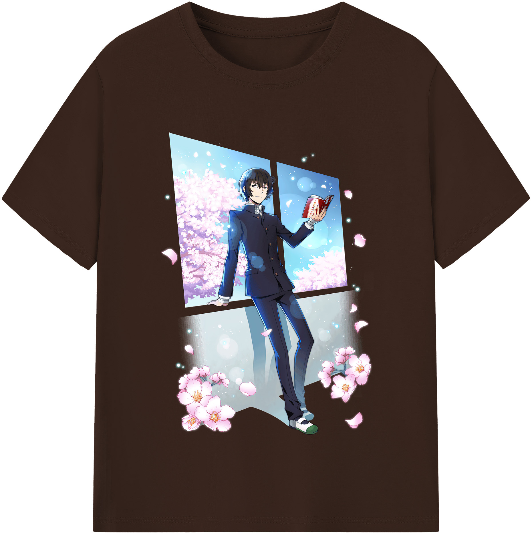 （画像用） 文豪ストレイドッグス Bungo Stray Dogs 綿100％半袖Tシャツ（フロントプリント）