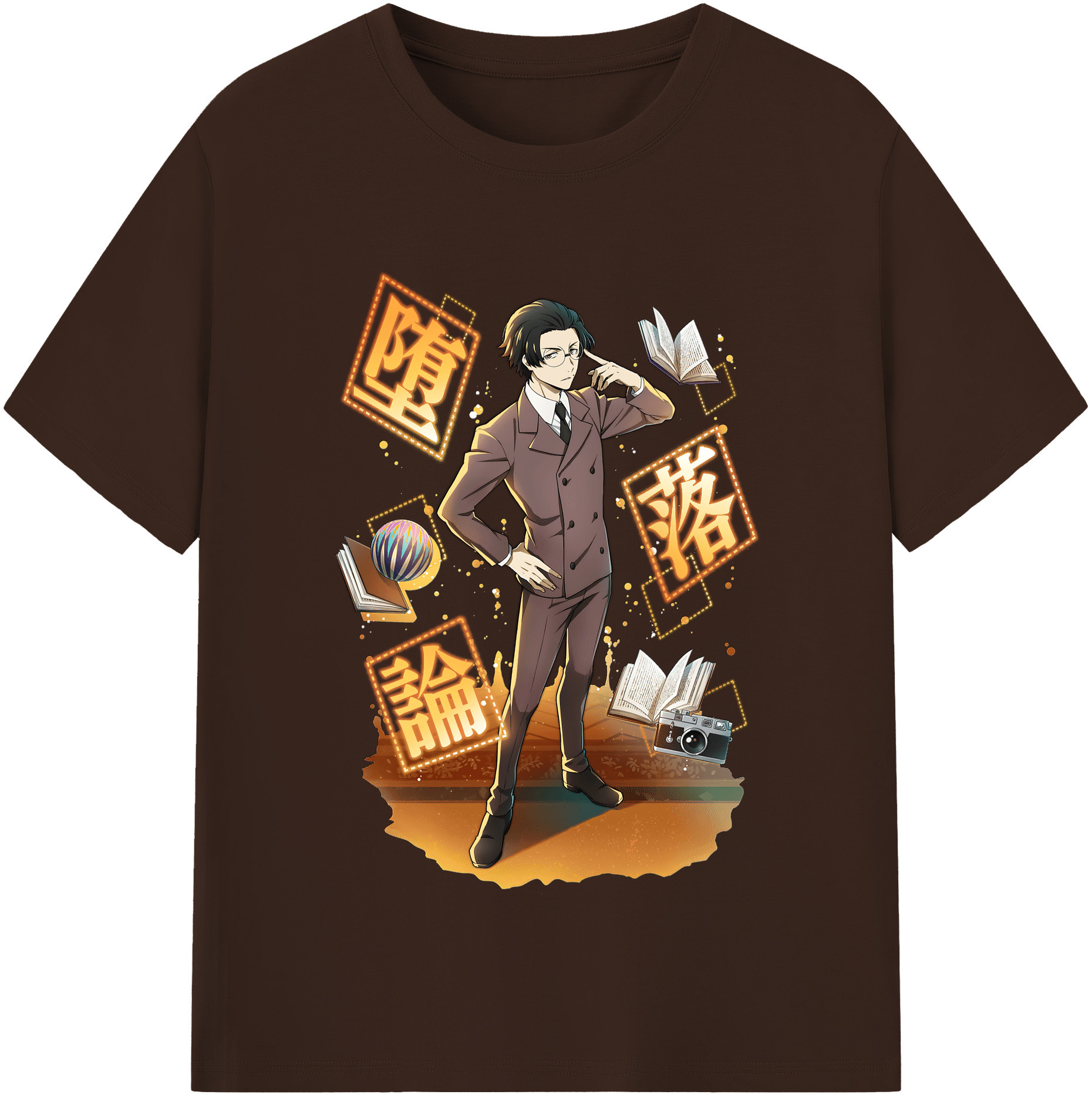 （画像用） 文豪ストレイドッグス Bungo Stray Dogs 綿100％半袖Tシャツ（フロントプリント）