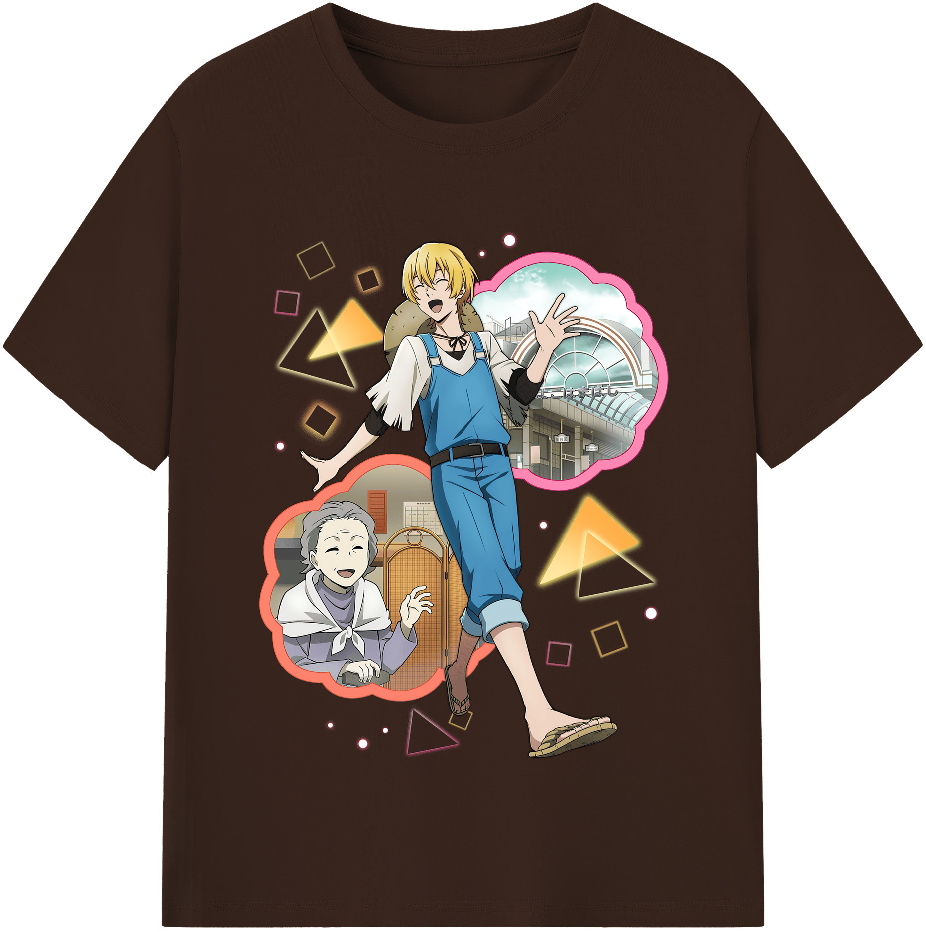 （画像用） 文豪ストレイドッグス Bungo Stray Dogs 綿100％半袖Tシャツ（フロントプリント）