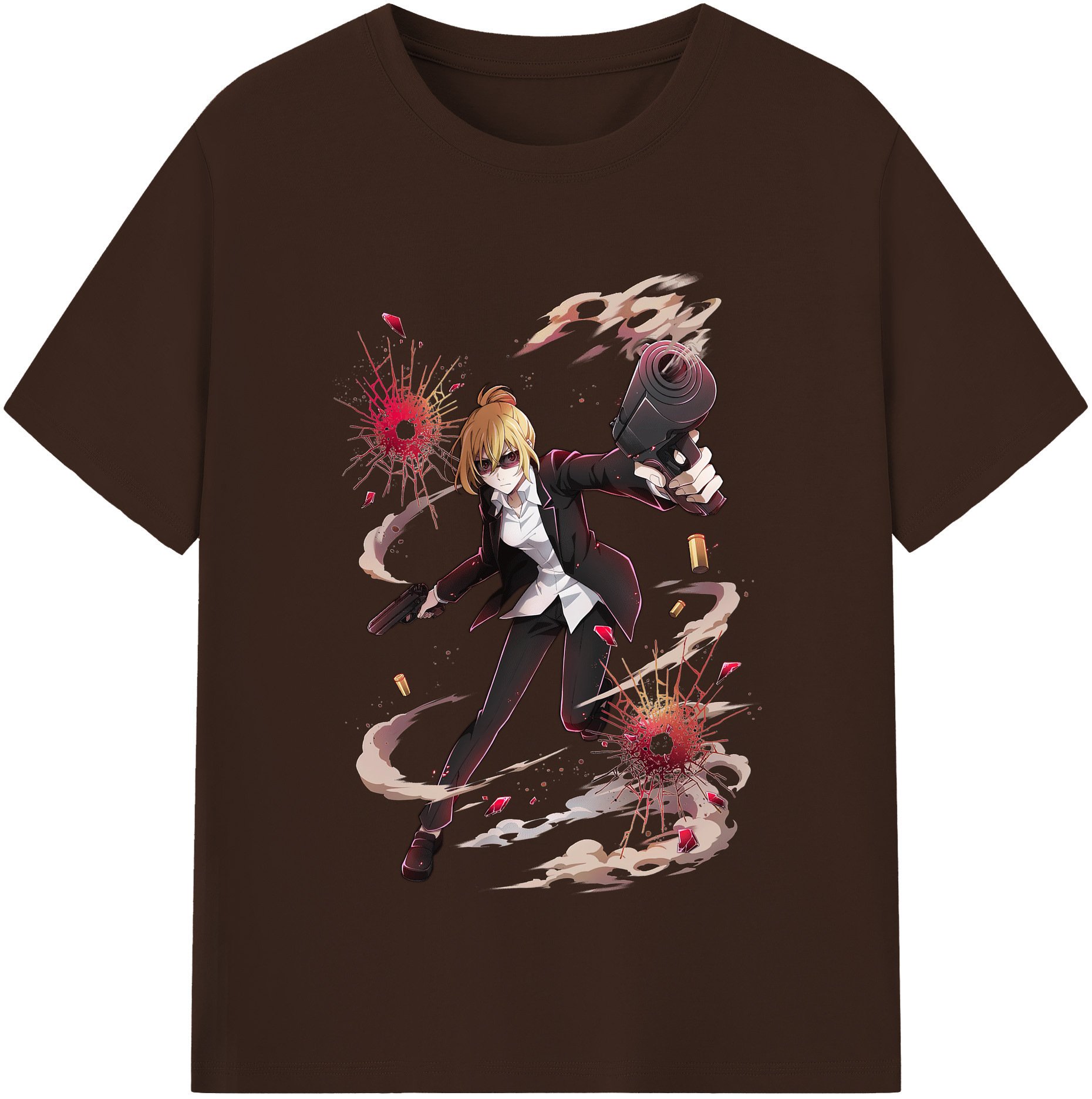 （画像用） 文豪ストレイドッグス Bungo Stray Dogs 綿100％半袖Tシャツ（フロントプリント）