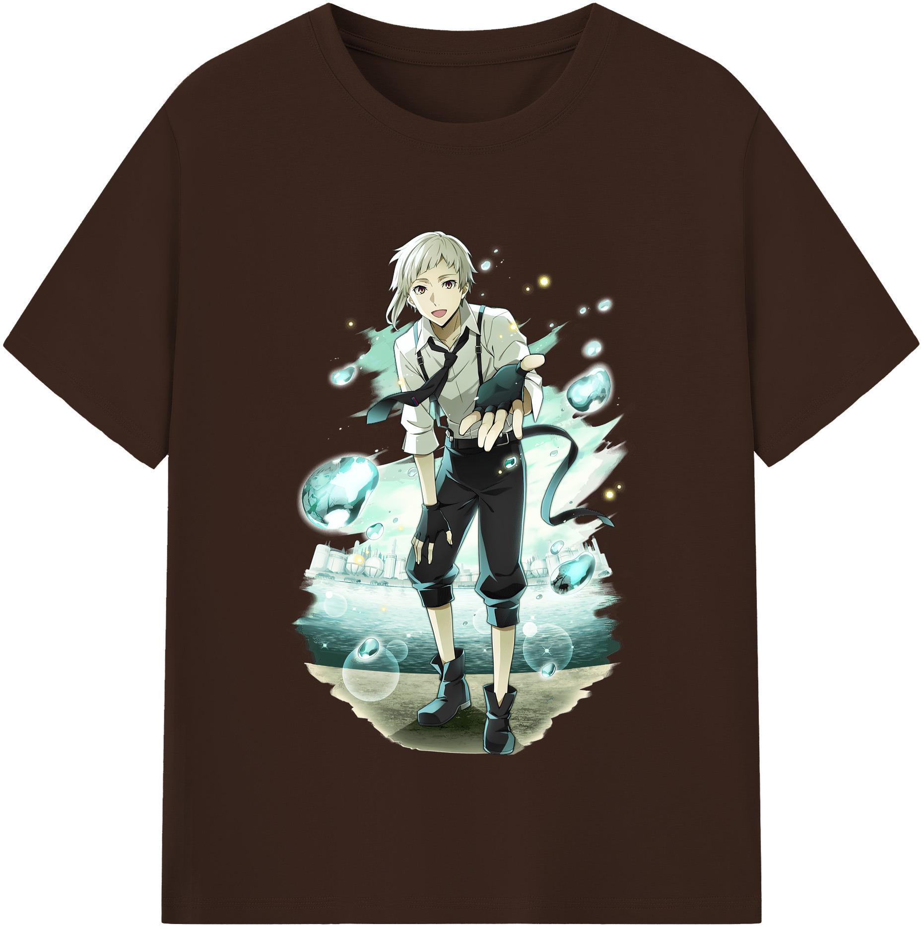 （画像用） 文豪ストレイドッグス Bungo Stray Dogs 綿100％半袖Tシャツ（フロントプリント）