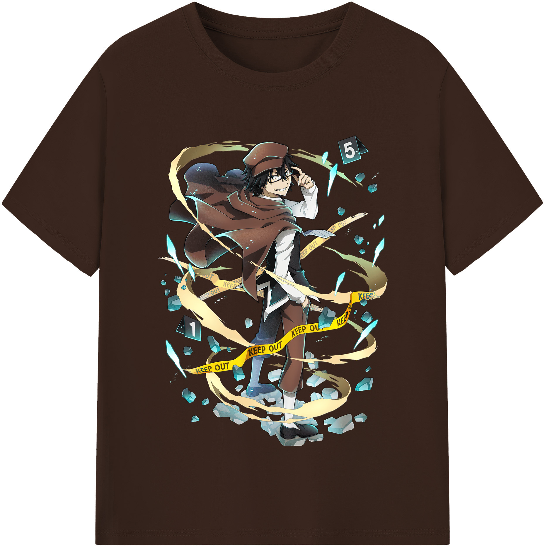 （画像用） 文豪ストレイドッグス Bungo Stray Dogs 綿100％半袖Tシャツ（フロントプリント）