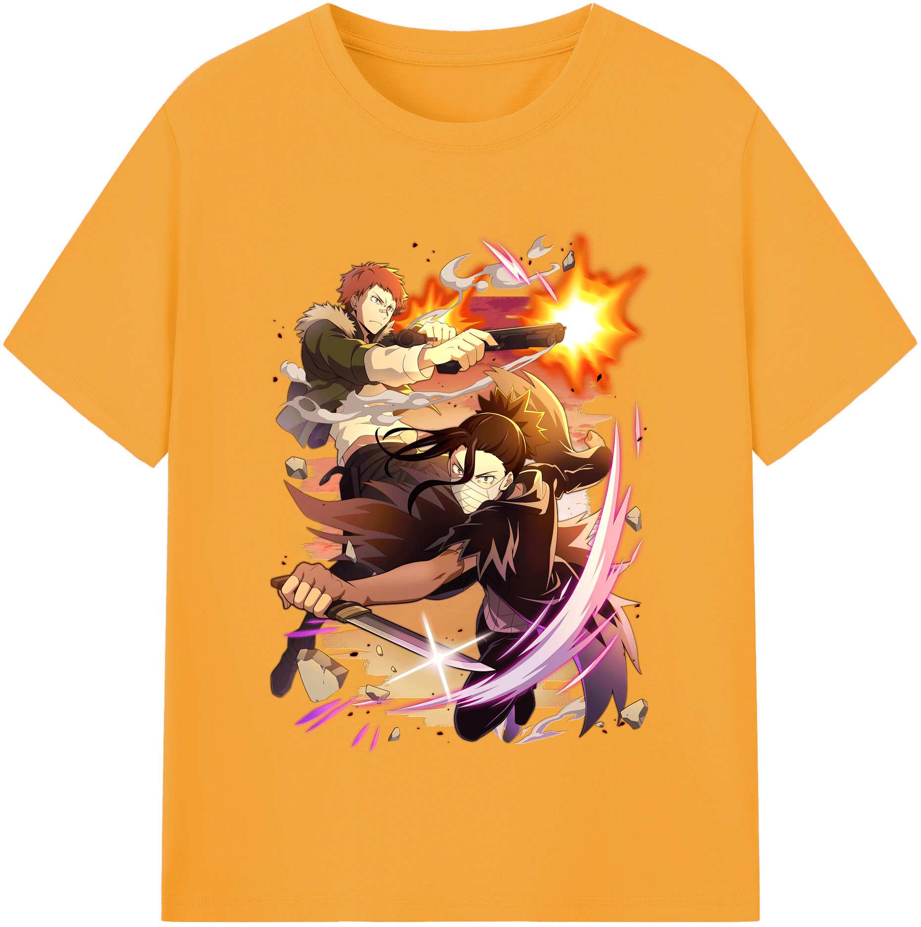 （画像用） 文豪ストレイドッグス Bungo Stray Dogs 綿100％半袖Tシャツ（フロントプリント）
