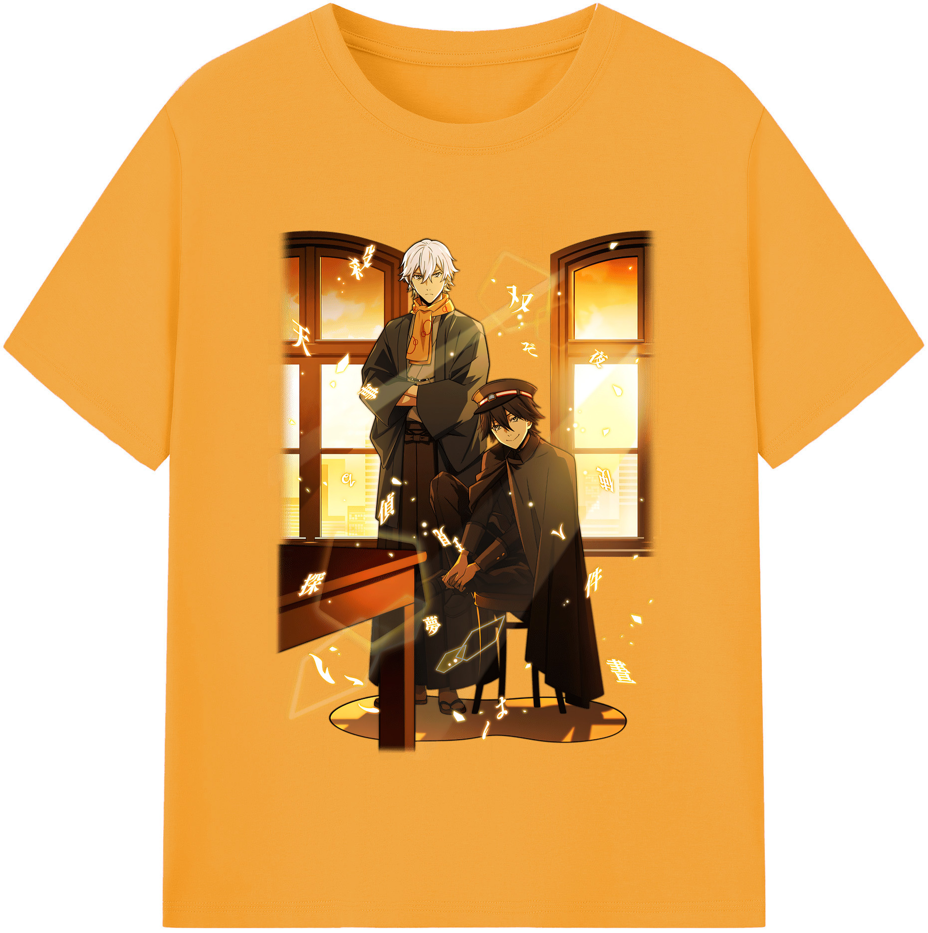（画像用） 文豪ストレイドッグス Bungo Stray Dogs 綿100％半袖Tシャツ（フロントプリント）