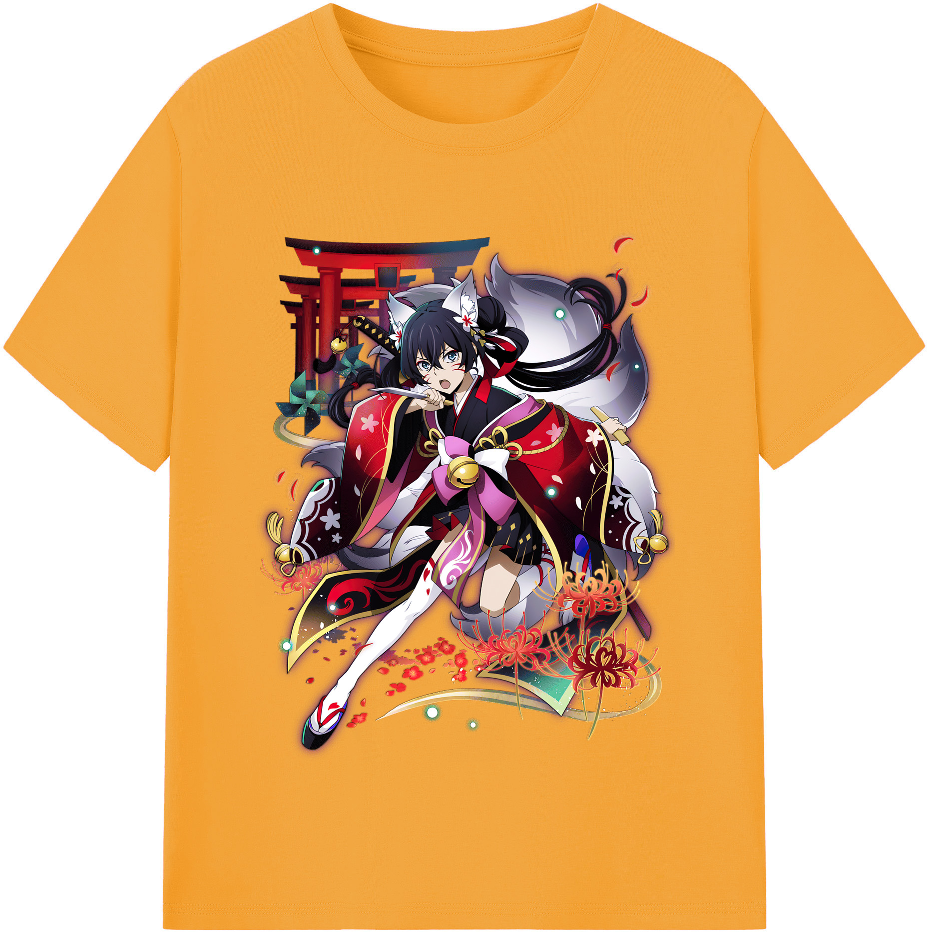 （画像用） 文豪ストレイドッグス Bungo Stray Dogs 綿100％半袖Tシャツ（フロントプリント）