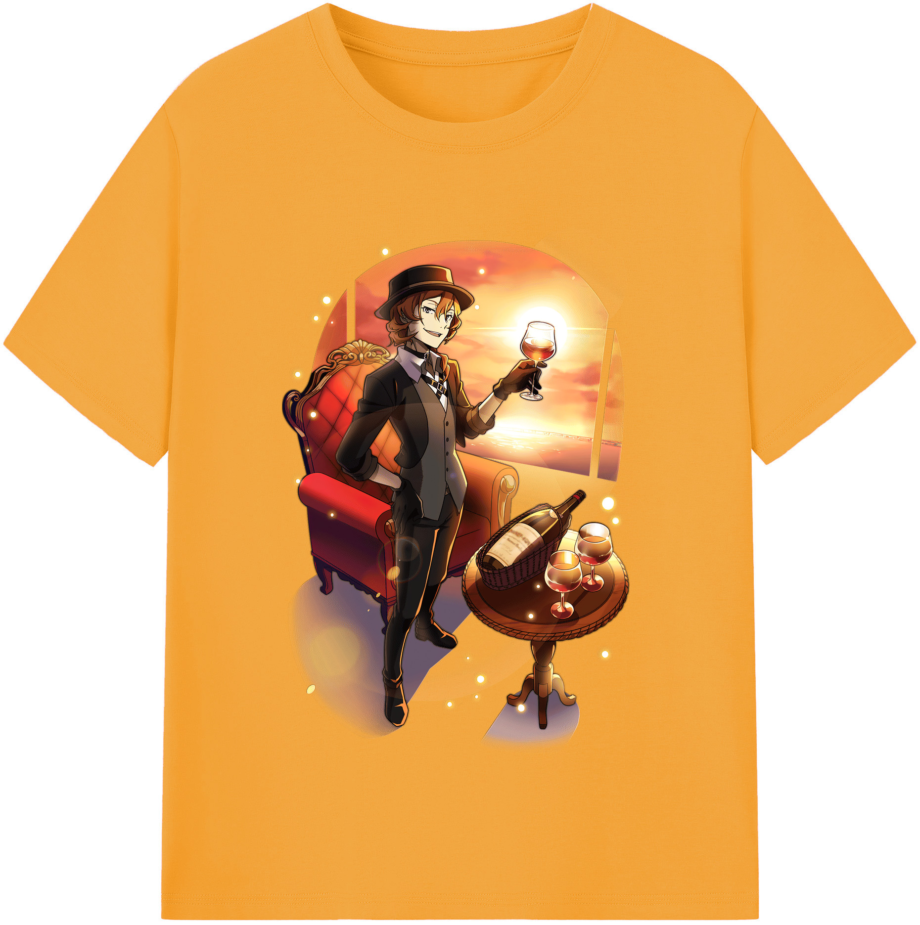 （画像用） 文豪ストレイドッグス Bungo Stray Dogs 綿100％半袖Tシャツ（フロントプリント）