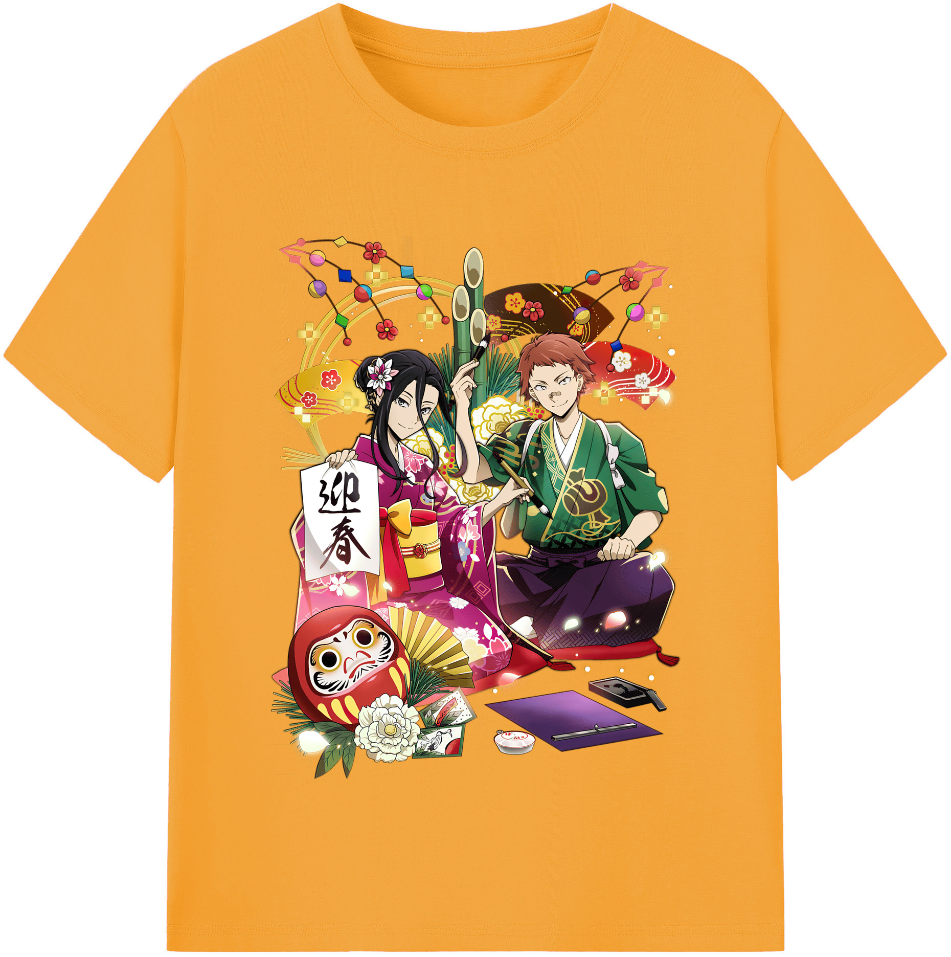 （画像用） 文豪ストレイドッグス Bungo Stray Dogs 綿100％半袖Tシャツ（フロントプリント）