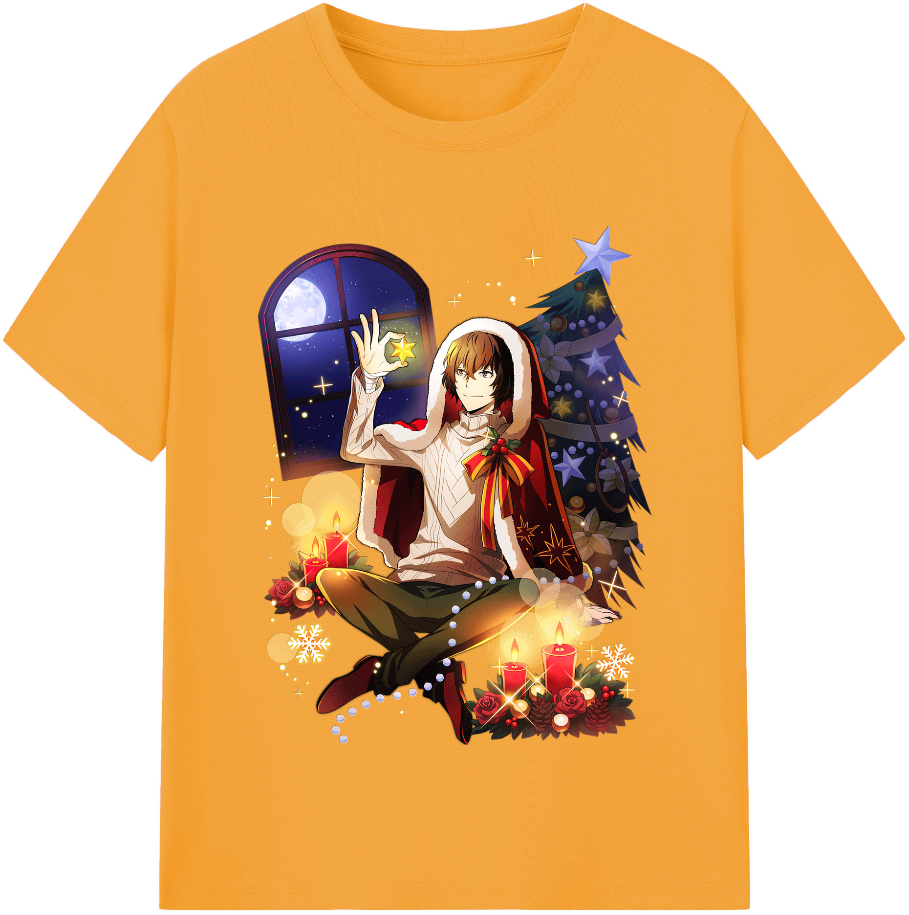 （画像用） 文豪ストレイドッグス Bungo Stray Dogs 綿100％半袖Tシャツ（フロントプリント）