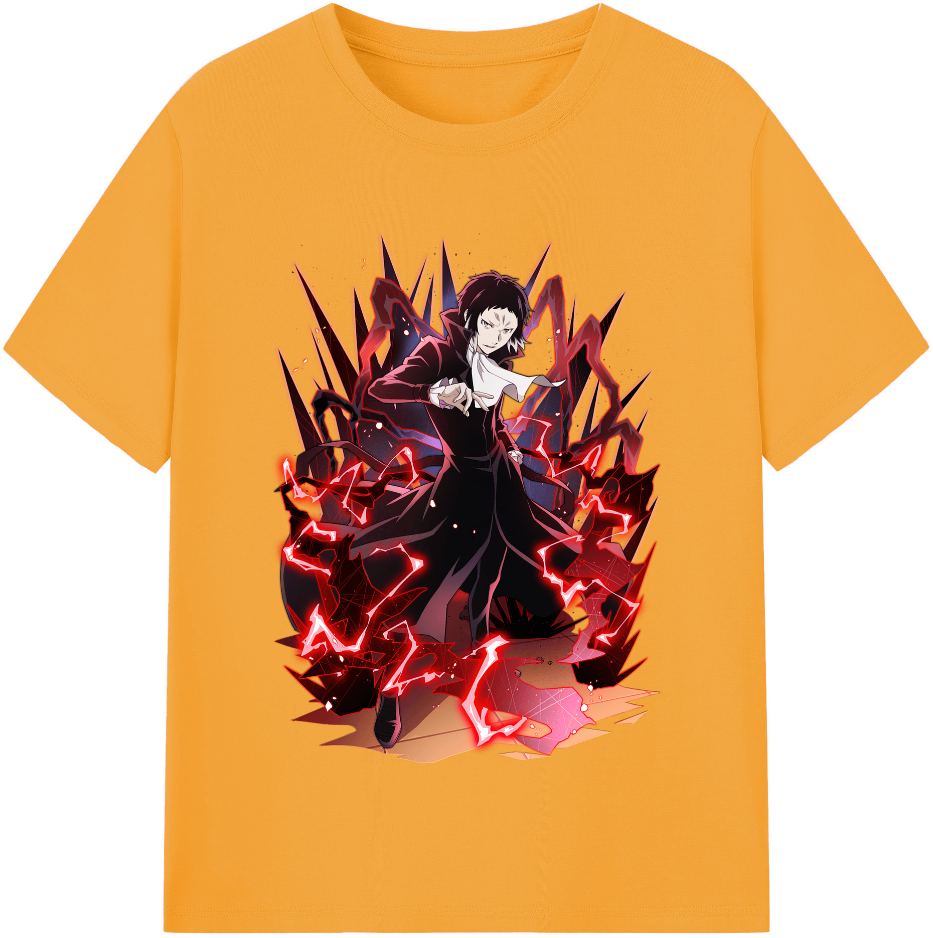 （画像用） 文豪ストレイドッグス Bungo Stray Dogs 綿100％半袖Tシャツ（フロントプリント）