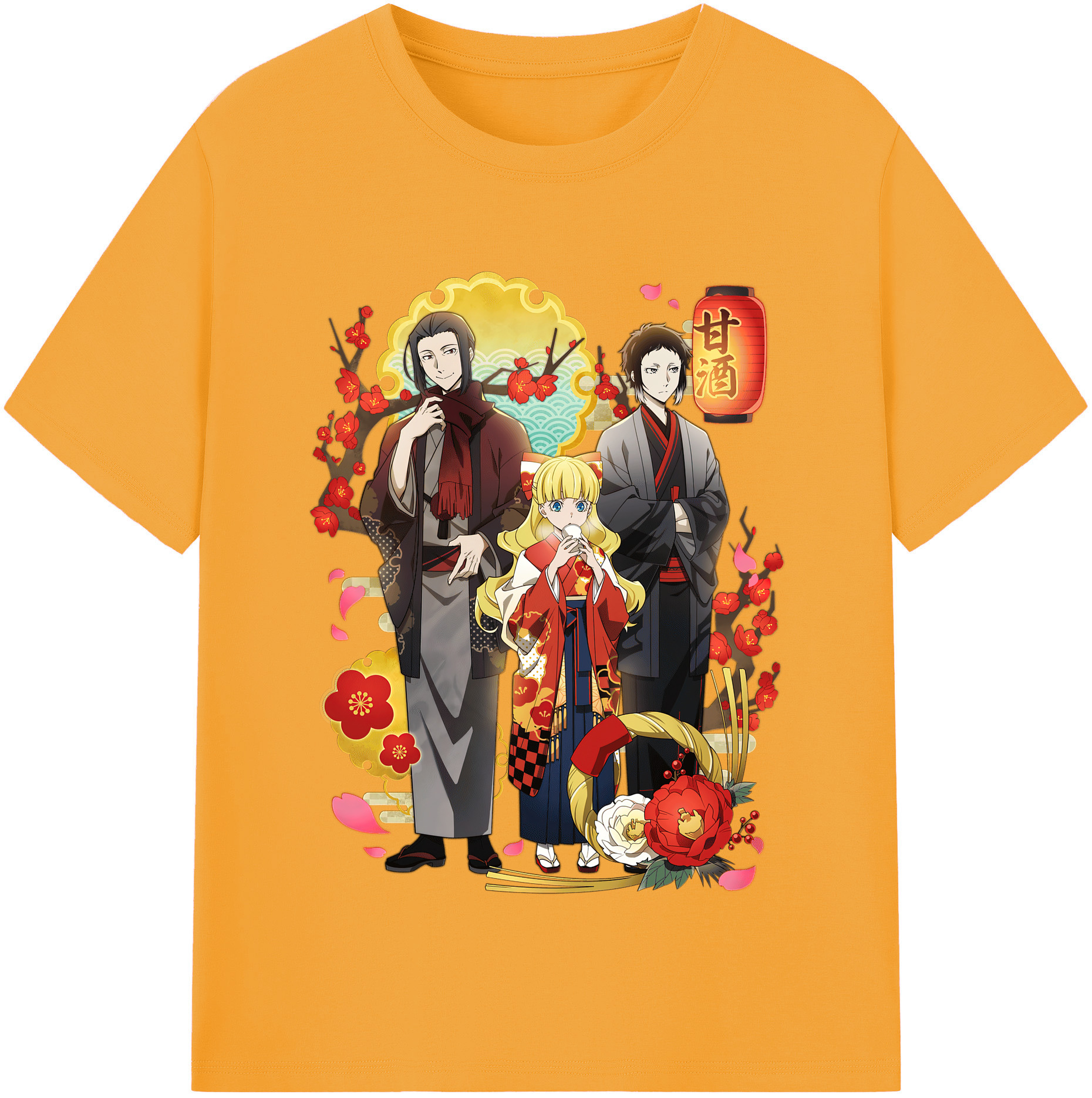 （画像用） 文豪ストレイドッグス Bungo Stray Dogs 綿100％半袖Tシャツ（フロントプリント）
