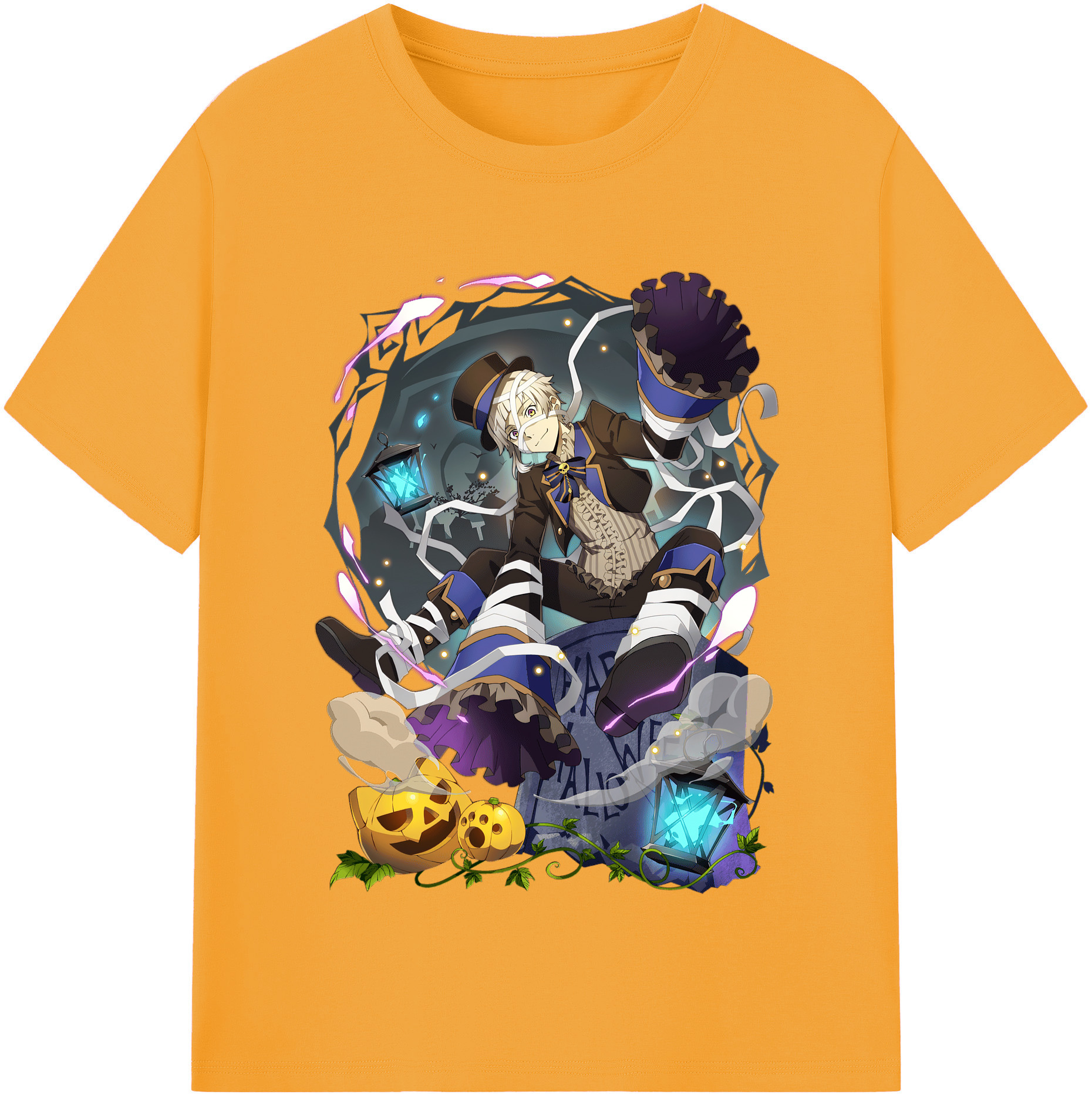 （画像用） 文豪ストレイドッグス Bungo Stray Dogs 綿100％半袖Tシャツ（フロントプリント）