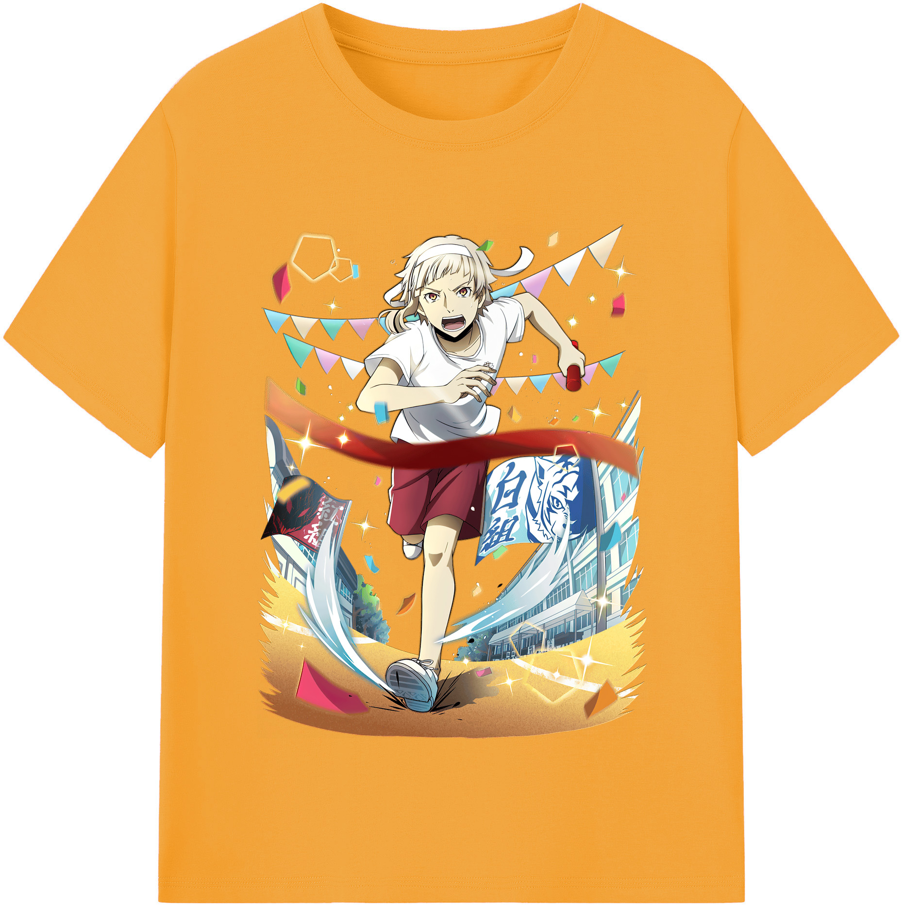 （画像用） 文豪ストレイドッグス Bungo Stray Dogs 綿100％半袖Tシャツ（フロントプリント）