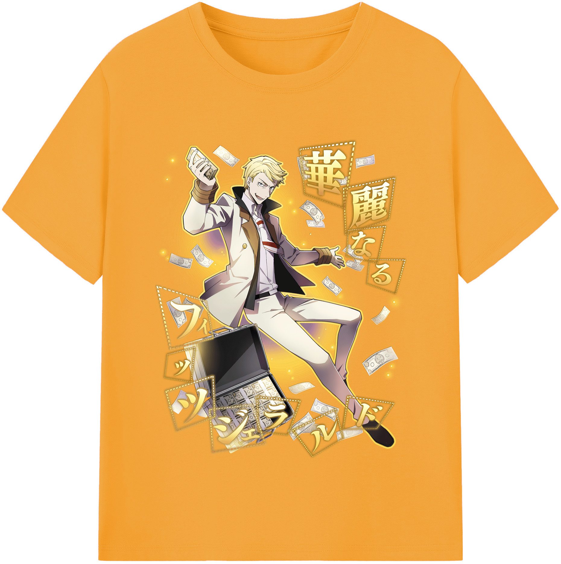 （画像用） 文豪ストレイドッグス Bungo Stray Dogs 綿100％半袖Tシャツ（フロントプリント）