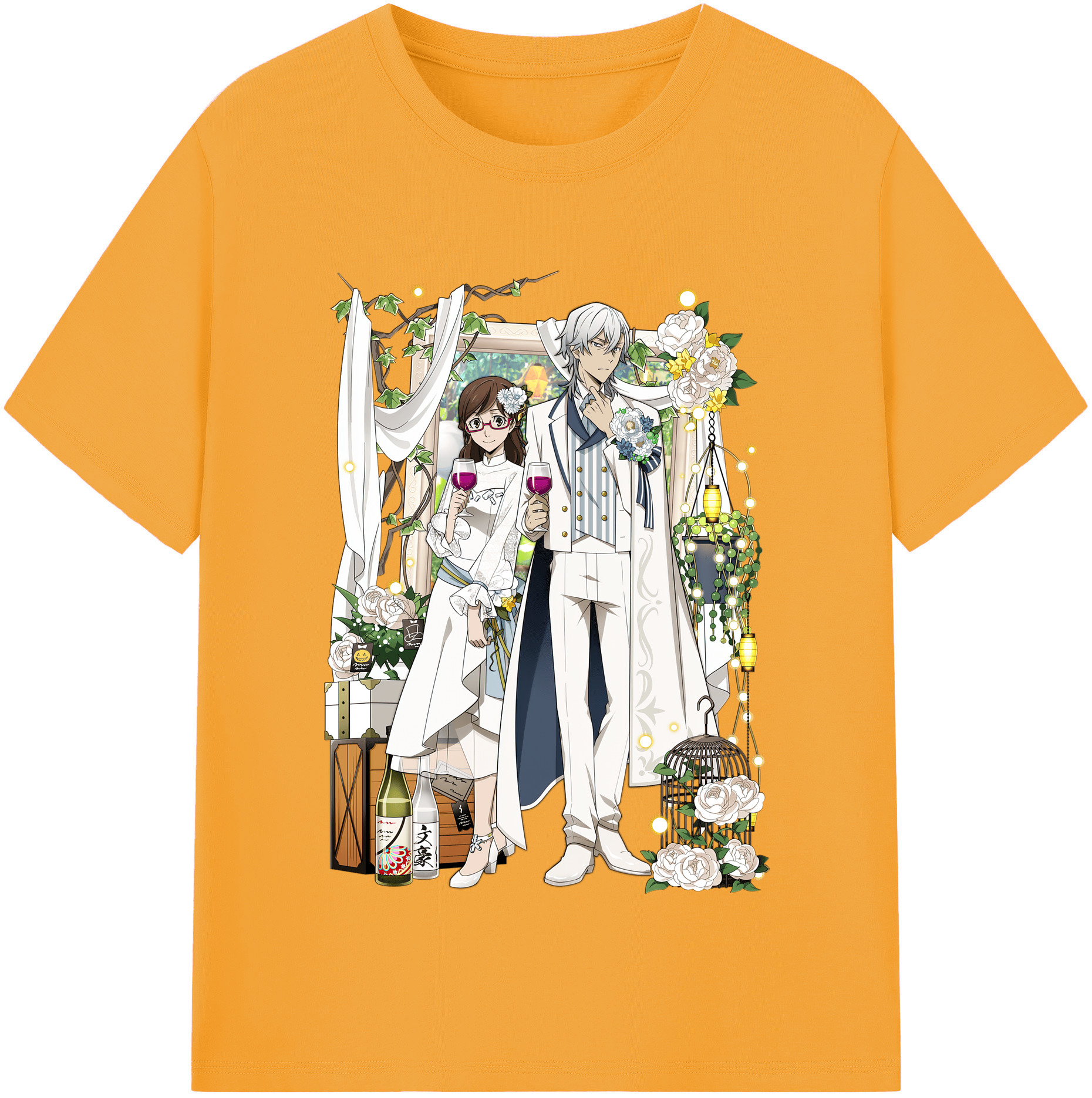 （画像用） 文豪ストレイドッグス Bungo Stray Dogs 綿100％半袖Tシャツ（フロントプリント）