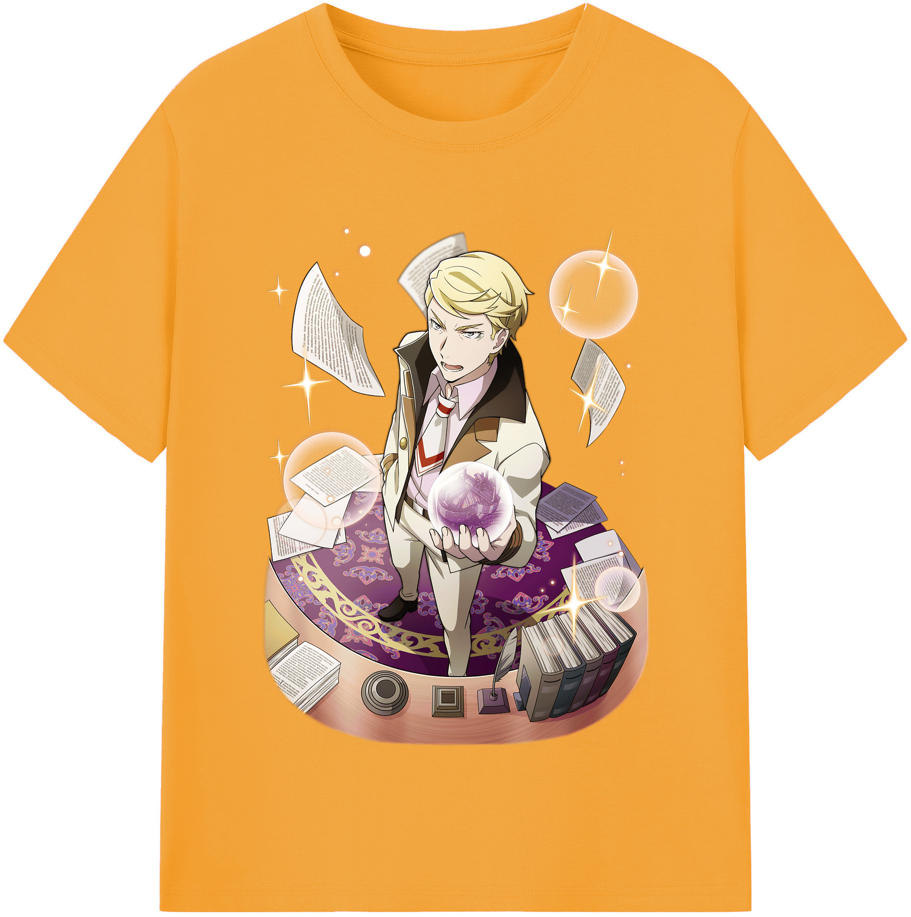 （画像用） 文豪ストレイドッグス Bungo Stray Dogs 綿100％半袖Tシャツ（フロントプリント）