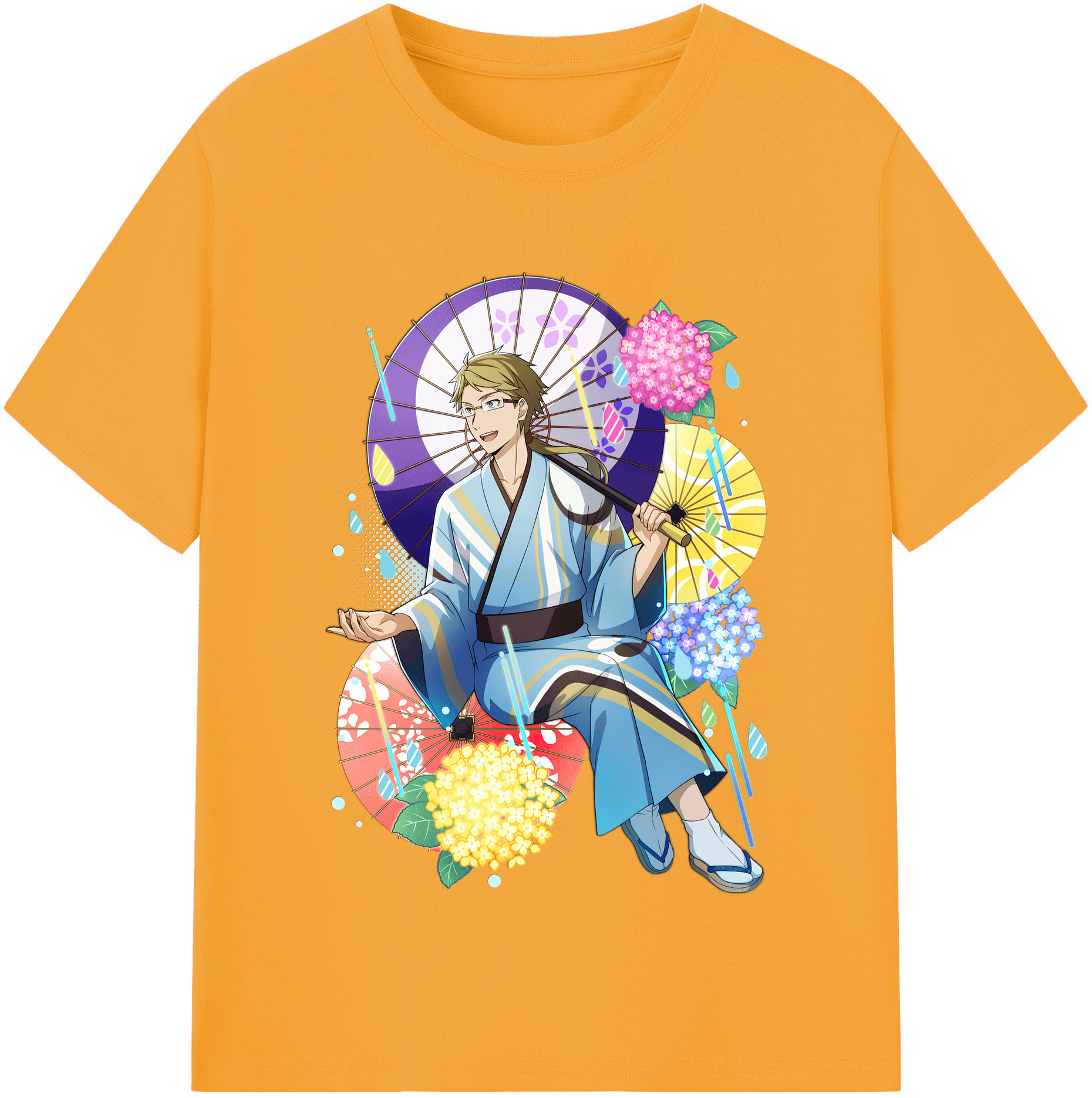 （画像用） 文豪ストレイドッグス Bungo Stray Dogs 綿100％半袖Tシャツ（フロントプリント）