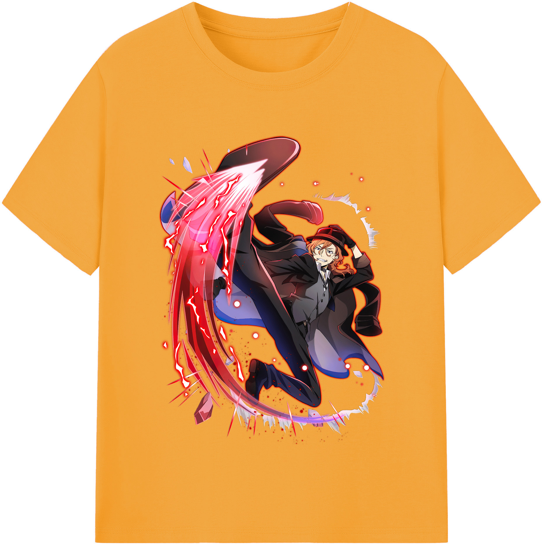 （画像用） 文豪ストレイドッグス Bungo Stray Dogs 綿100％半袖Tシャツ（フロントプリント）