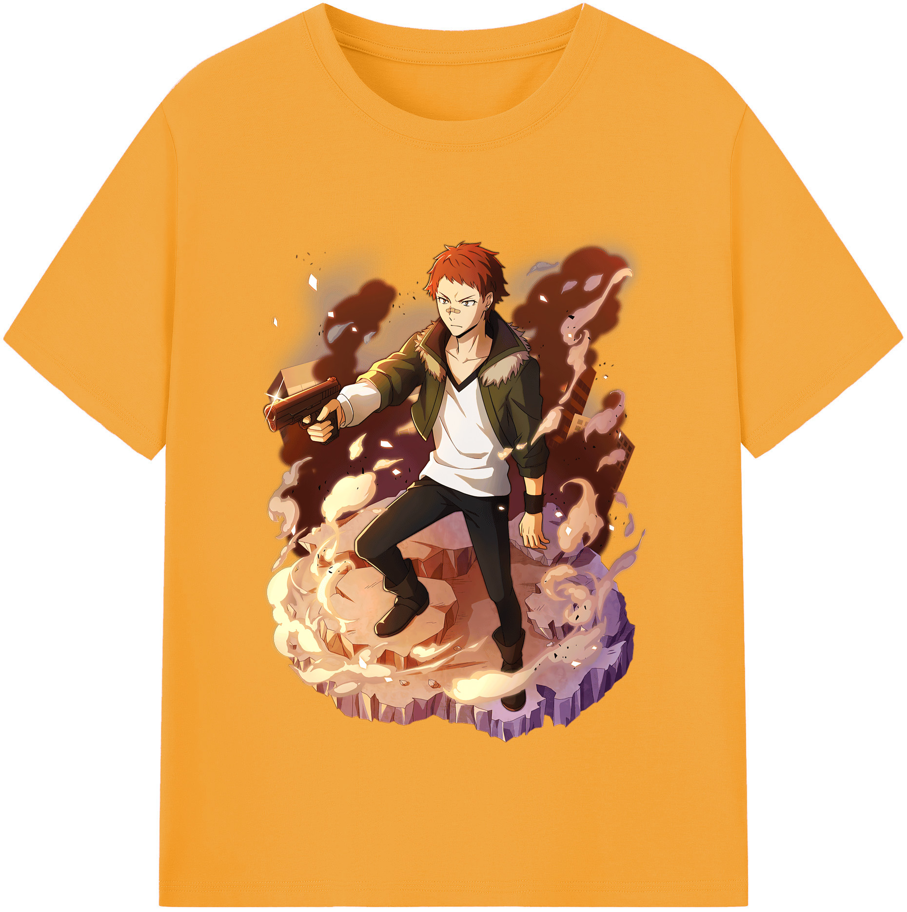（画像用） 文豪ストレイドッグス Bungo Stray Dogs 綿100％半袖Tシャツ（フロントプリント）