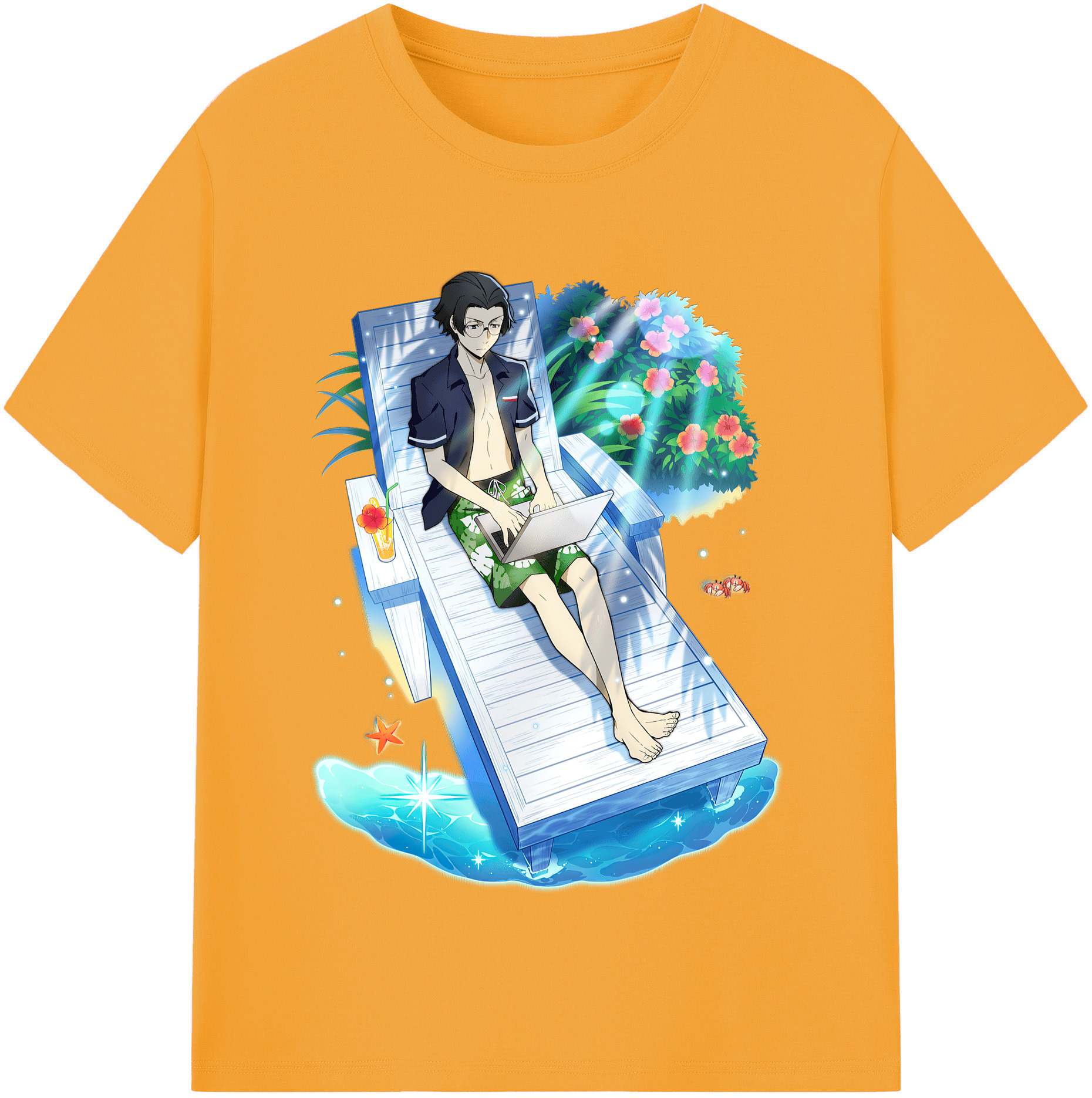 （画像用） 文豪ストレイドッグス Bungo Stray Dogs 綿100％半袖Tシャツ（フロントプリント）