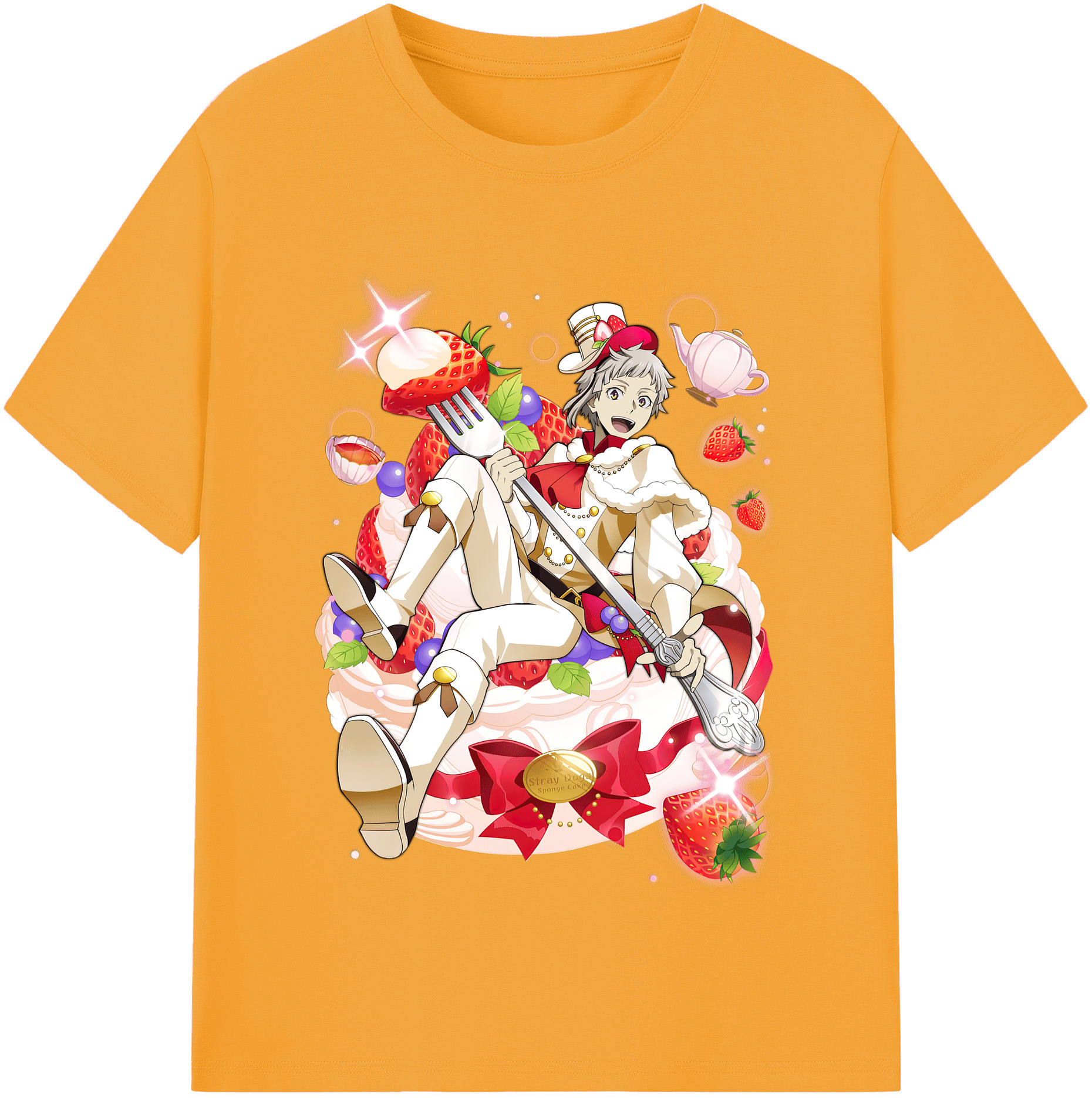 （画像用） 文豪ストレイドッグス Bungo Stray Dogs 綿100％半袖Tシャツ（フロントプリント）