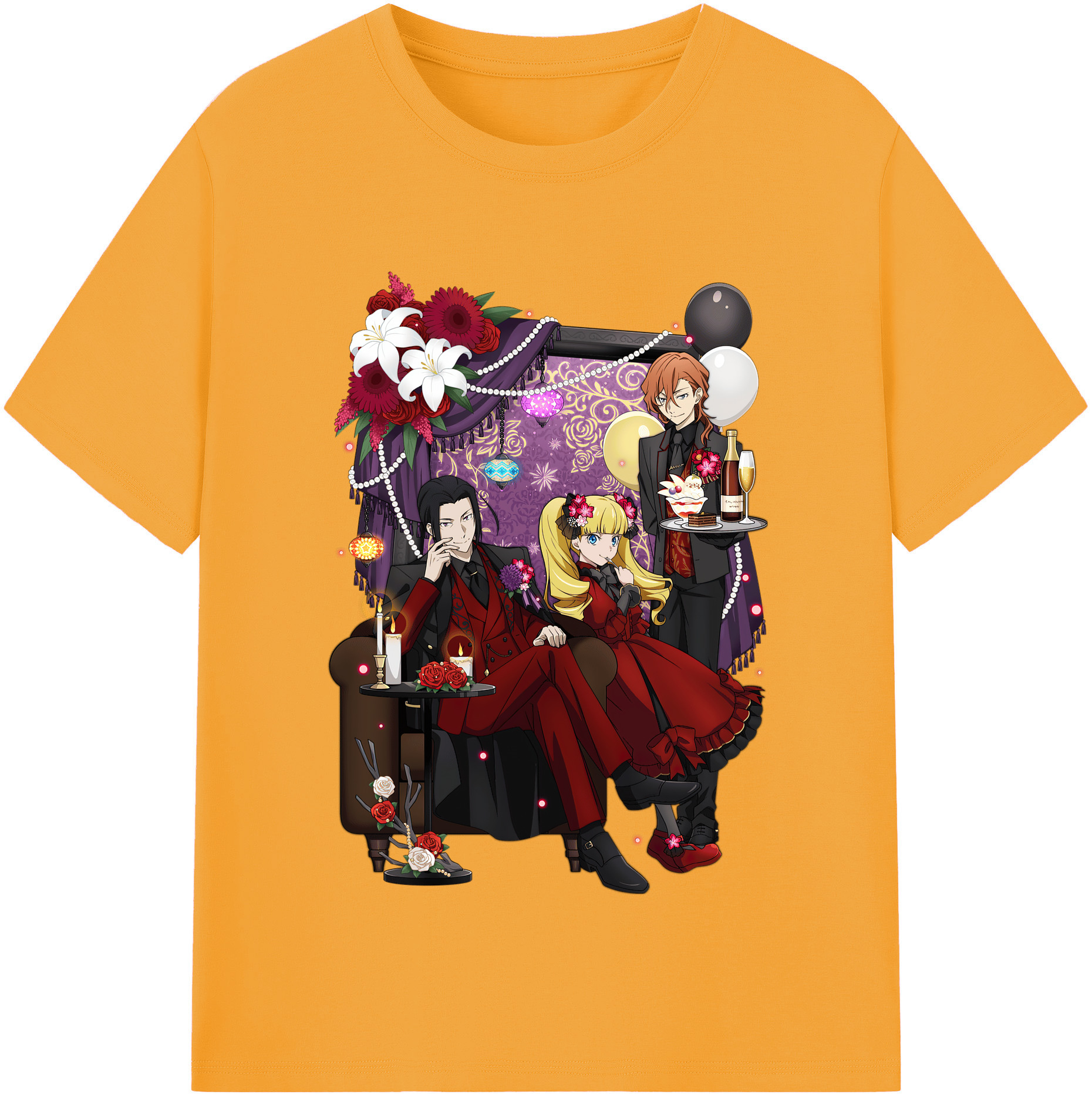 （画像用） 文豪ストレイドッグス Bungo Stray Dogs 綿100％半袖Tシャツ（フロントプリント）
