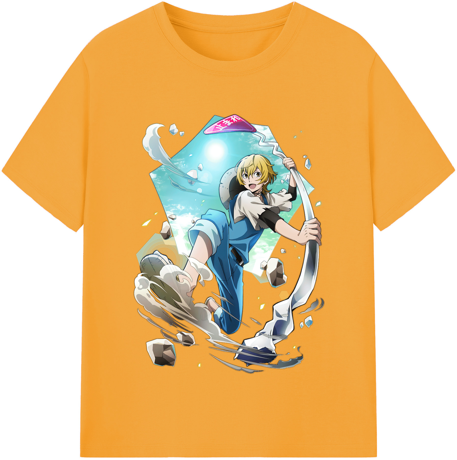 （画像用） 文豪ストレイドッグス Bungo Stray Dogs 綿100％半袖Tシャツ（フロントプリント）