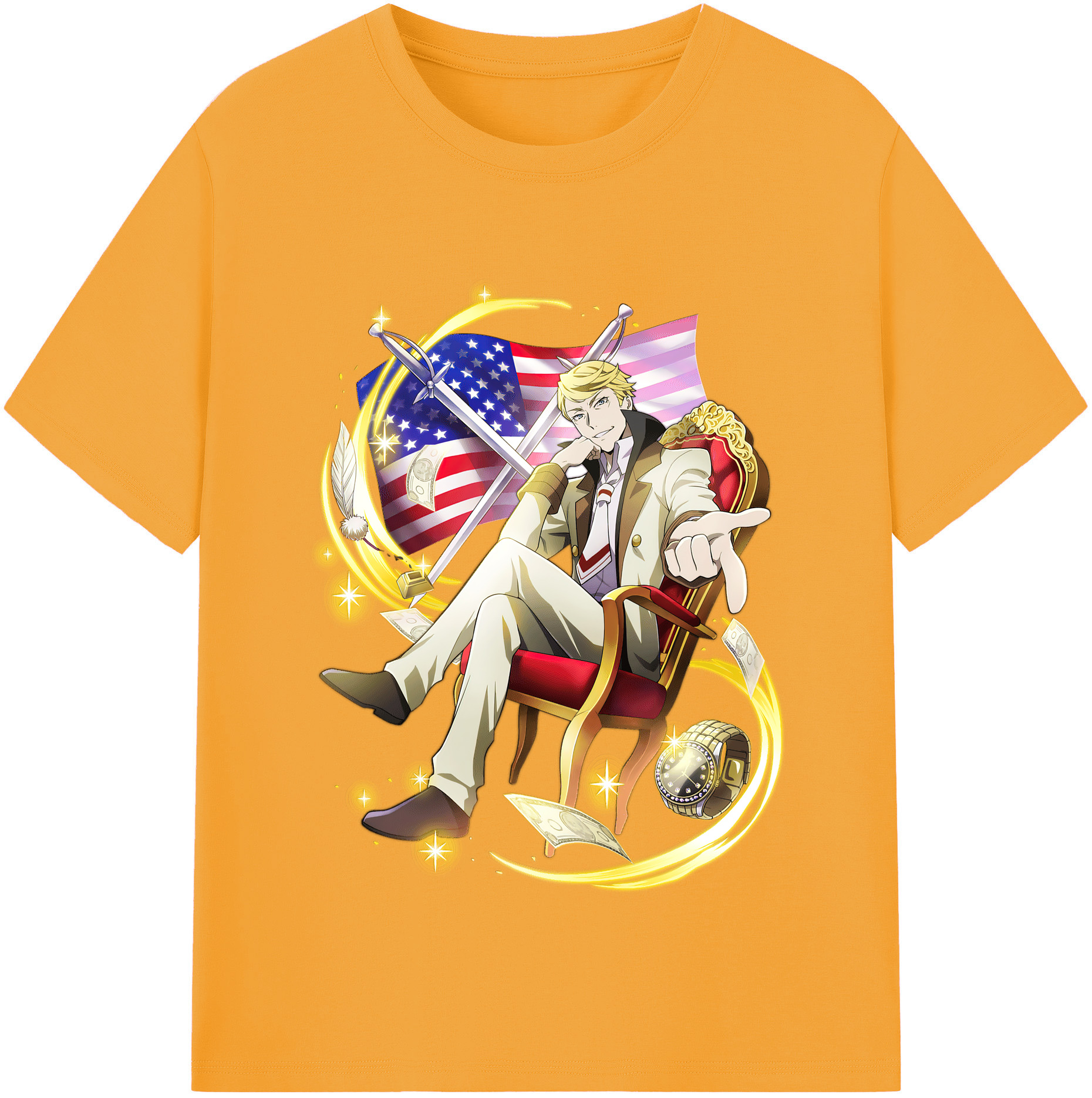 （画像用） 文豪ストレイドッグス Bungo Stray Dogs 綿100％半袖Tシャツ（フロントプリント）