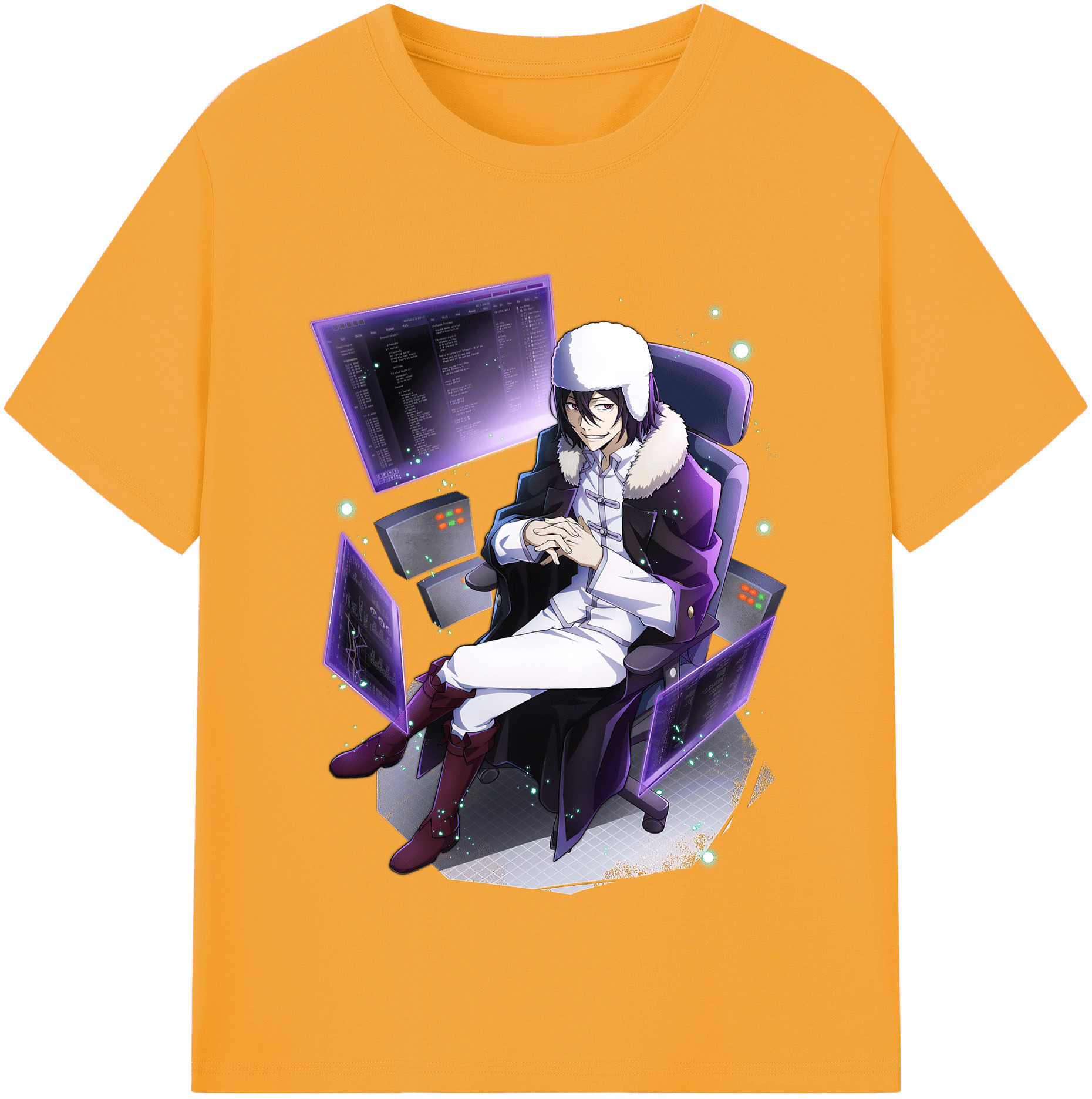 （画像用） 文豪ストレイドッグス Bungo Stray Dogs 綿100％半袖Tシャツ（フロントプリント）