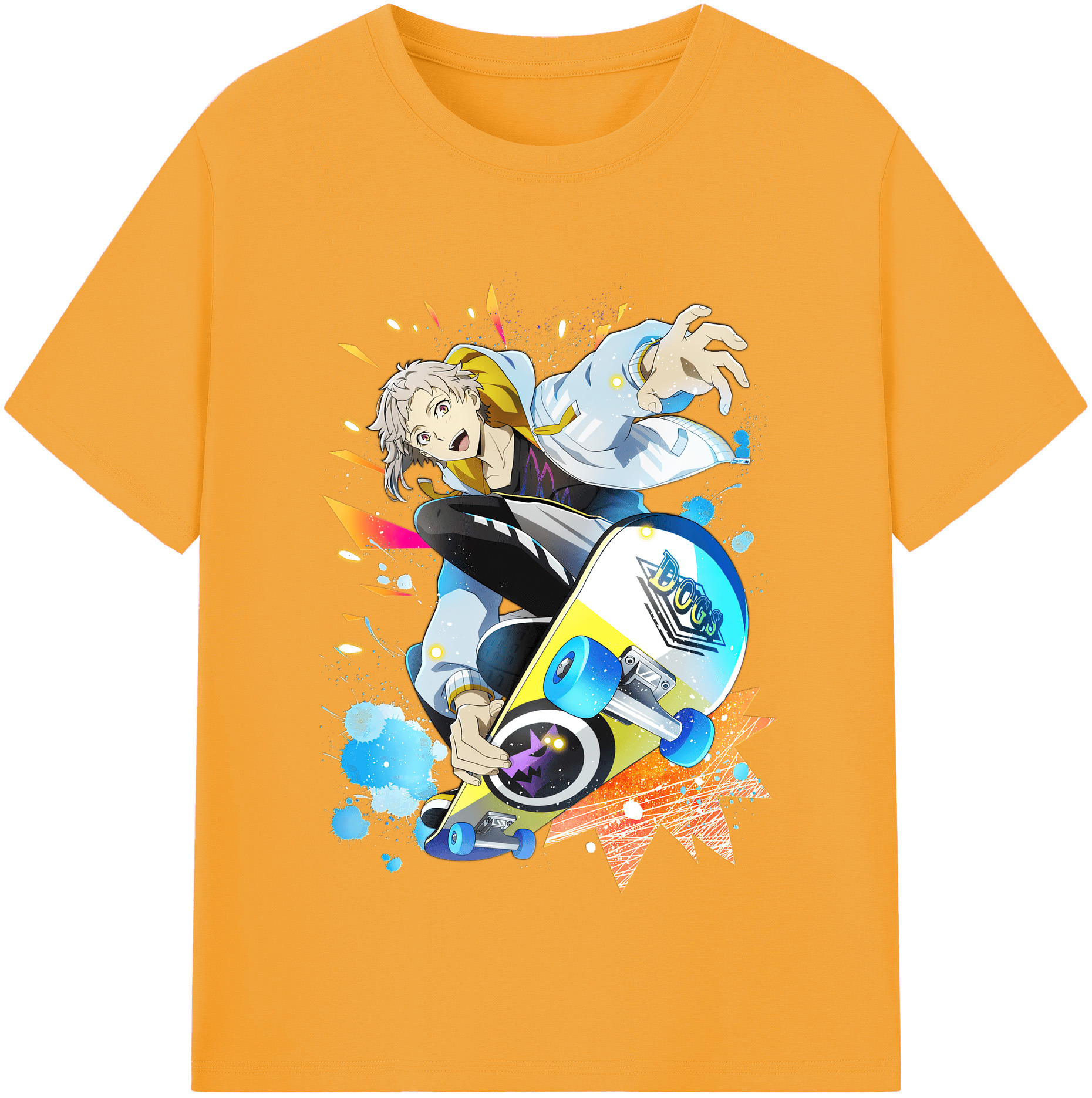 （画像用） 文豪ストレイドッグス Bungo Stray Dogs 綿100％半袖Tシャツ（フロントプリント）