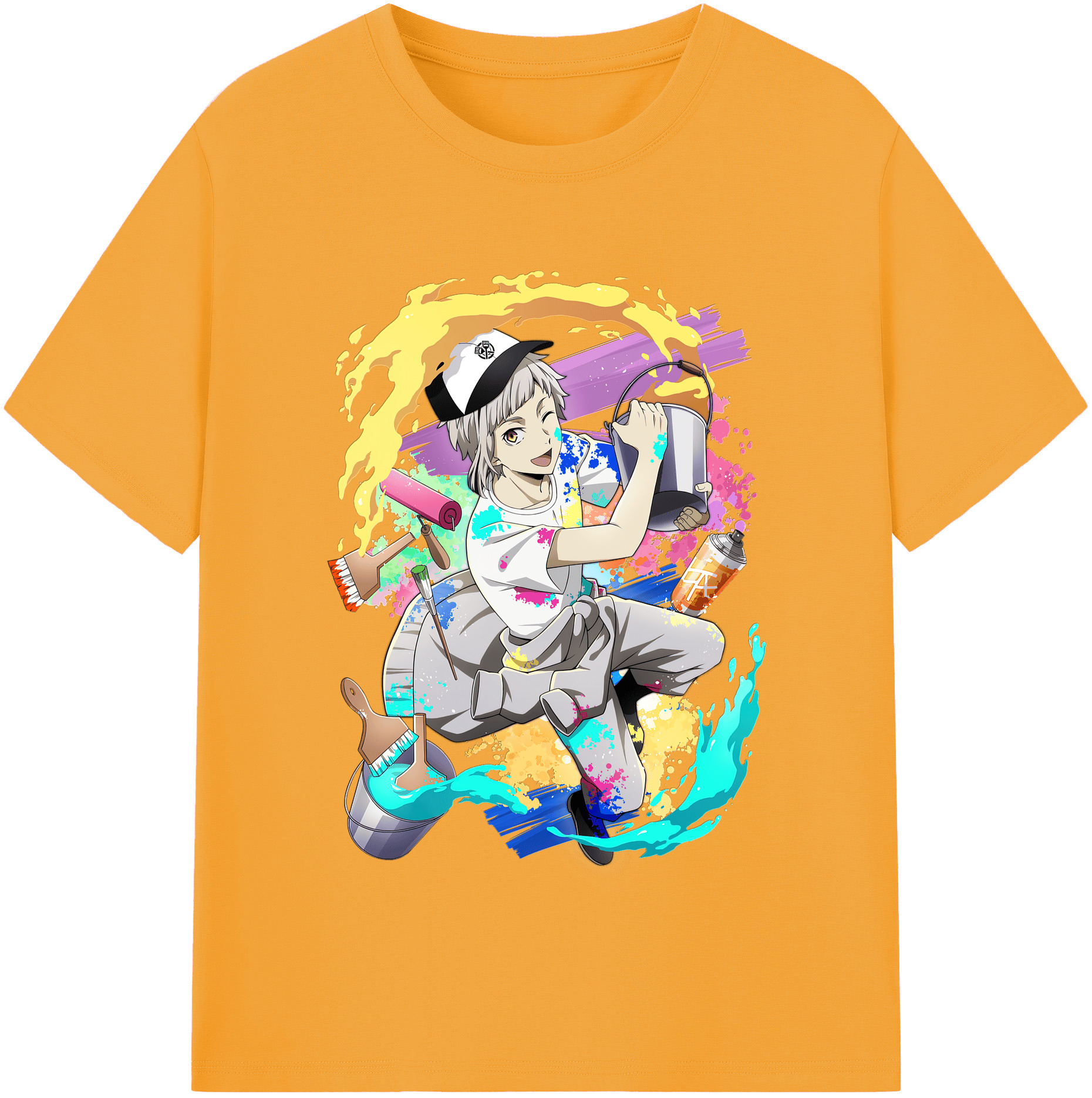 （画像用） 文豪ストレイドッグス Bungo Stray Dogs 綿100％半袖Tシャツ（フロントプリント）