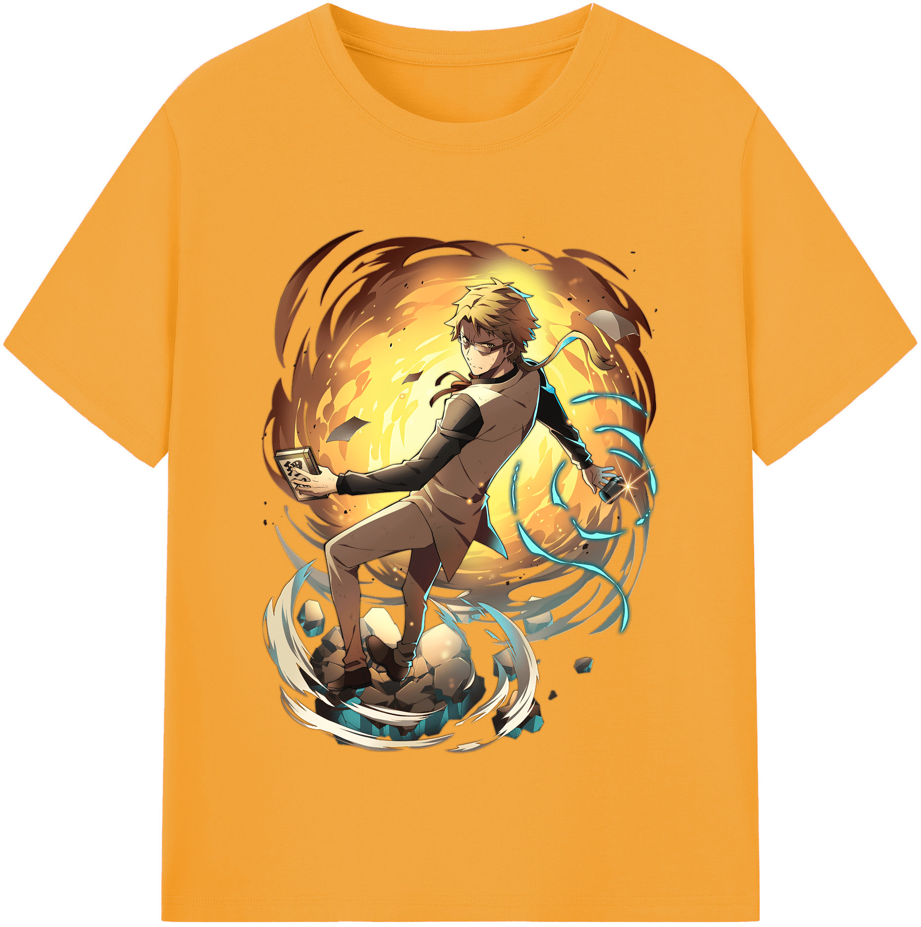 （画像用） 文豪ストレイドッグス Bungo Stray Dogs 綿100％半袖Tシャツ（フロントプリント）